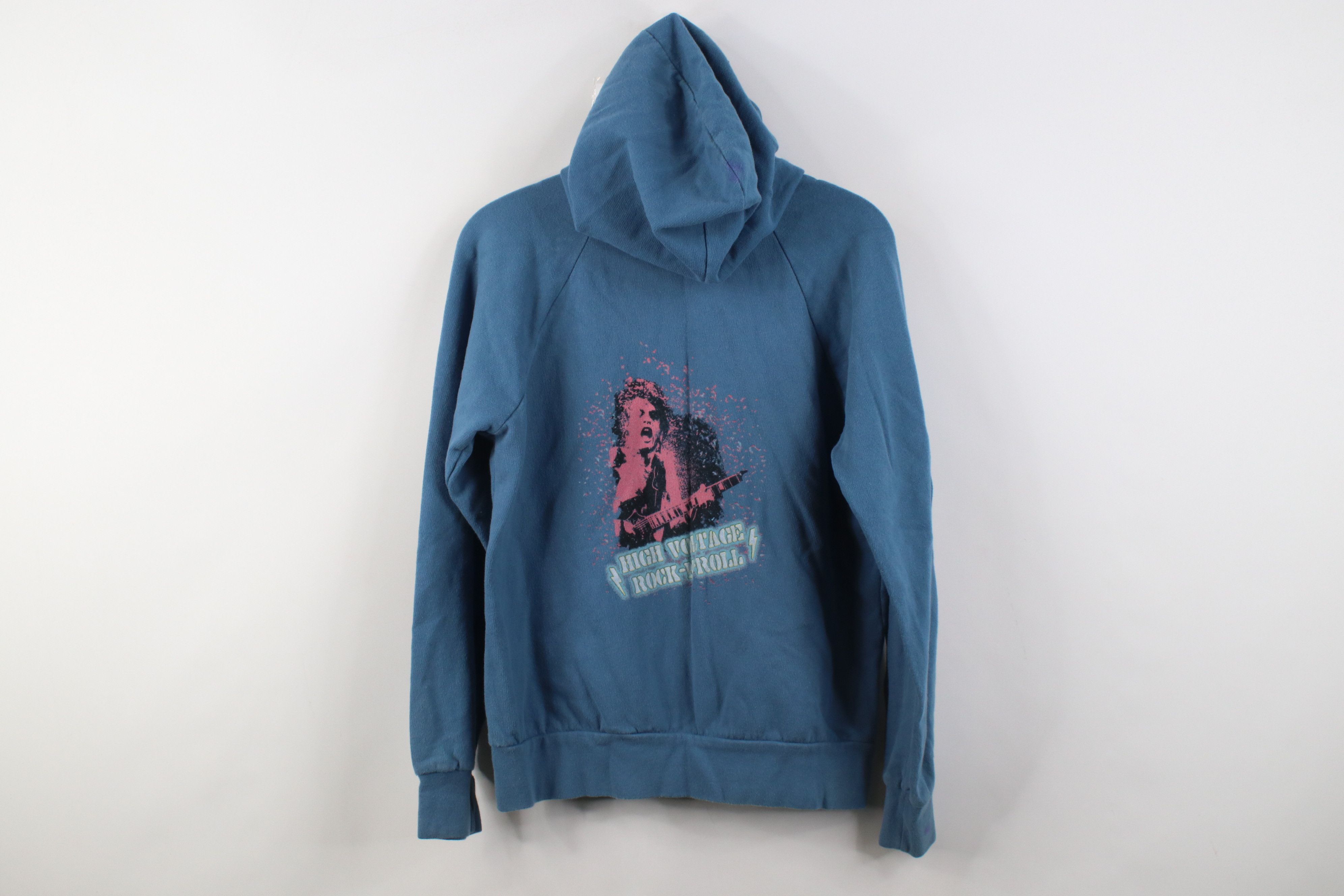 Vintage Vintage Y2K High Voltage Rock N Roll ACDC Band Hoodie Size M / US 6-8 / IT 42-44 - 14 Thumbnail