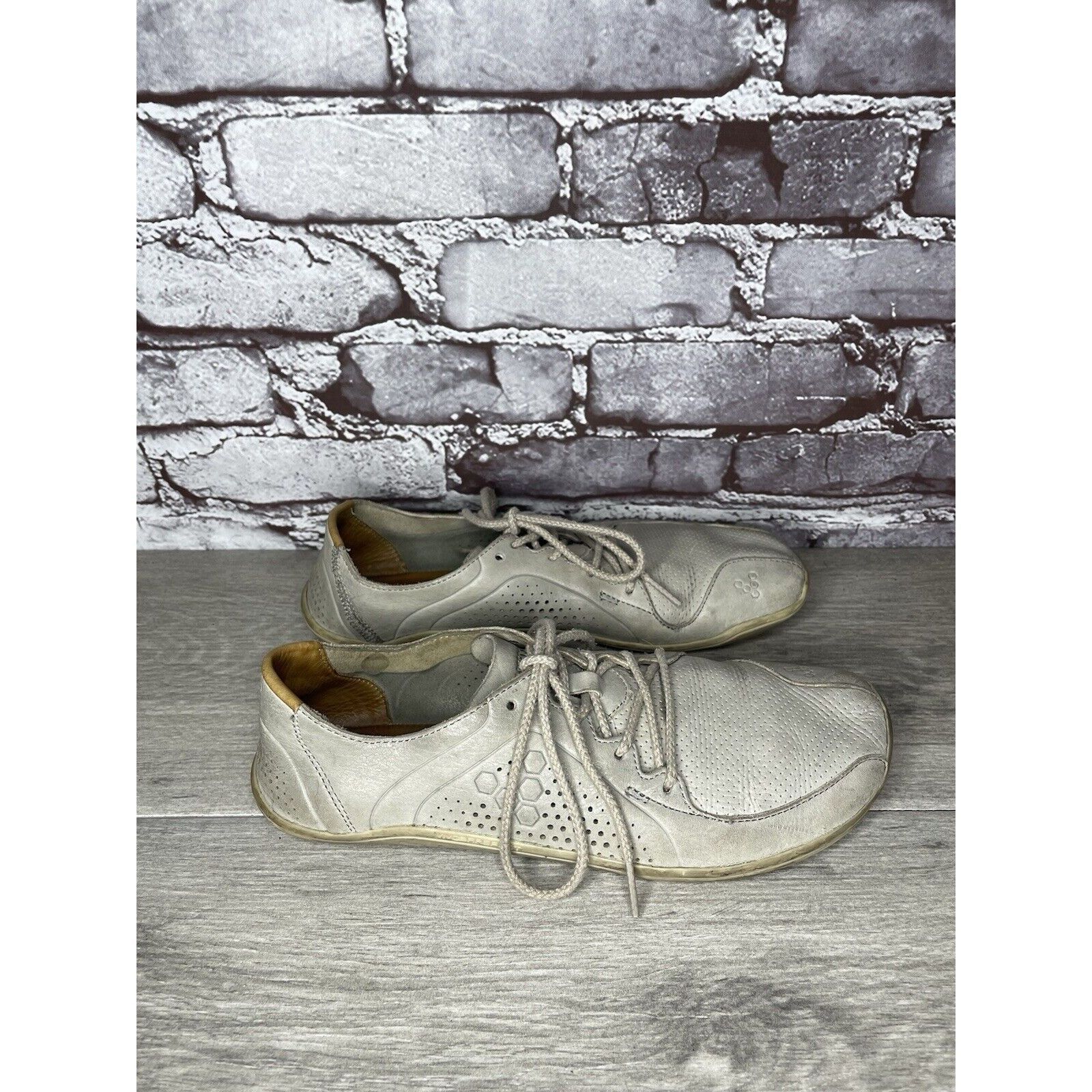 Other Vivobarefoot Primus Lux Gray Leather Lace Athletic Shoes Wom Size US 10 / IT 40 - 1 Thumbnail