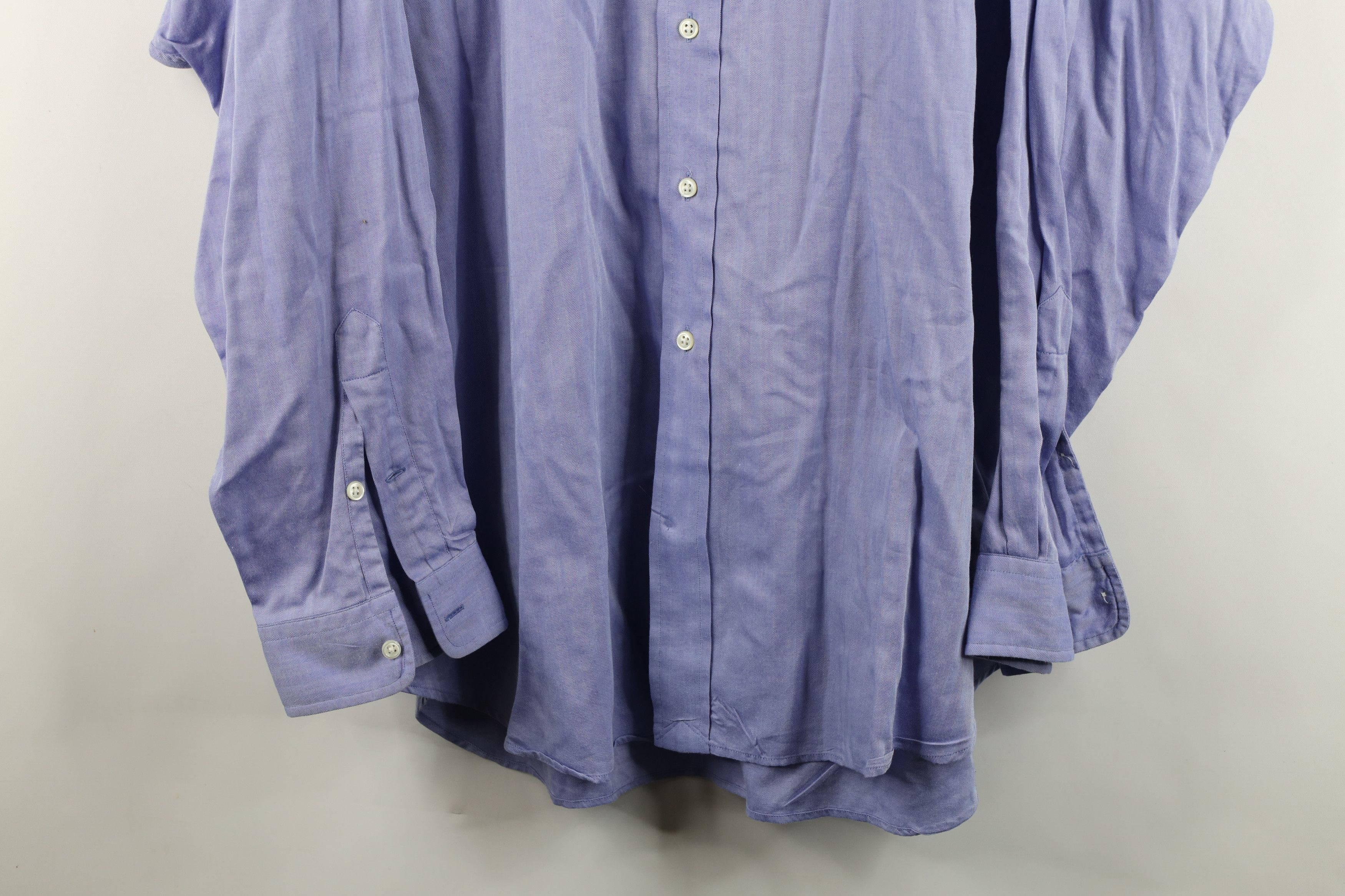 Ralph Lauren Vintage 90s Ralph Lauren Collared Button Down Shirt Blue Size US XXL / EU 58 / 5 - 3 Thumbnail