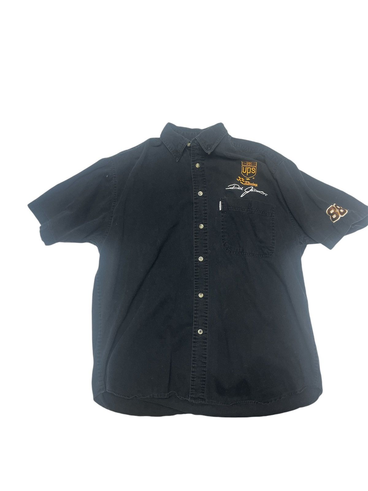 NASCAR × Vintage × Winners Circle Dale Jarrett UPS #88 NASCAR Button Up Short Sleeve Size US L / EU 52-54 / 3 - 1 Thumbnail
