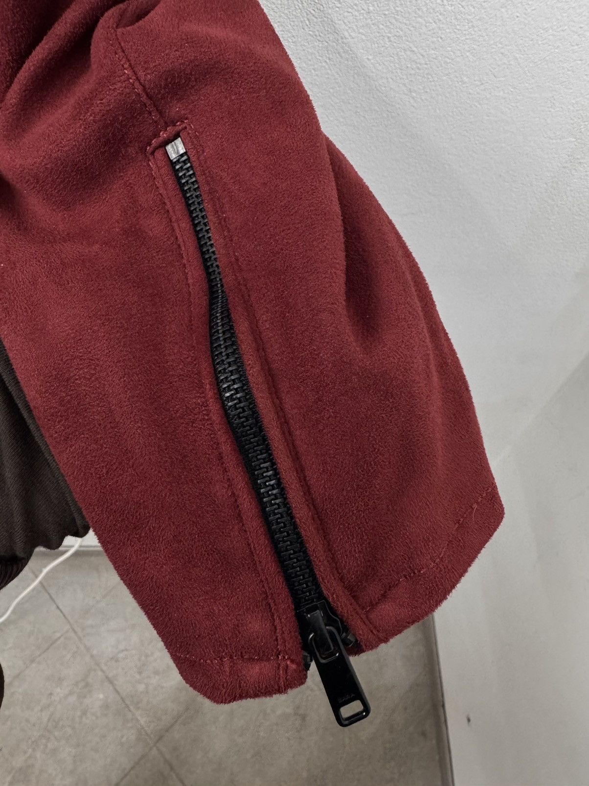 Zara Zara Men Zip Jacket Burgundy Size XL Size US XL / EU 56 / 4 - 6 Thumbnail
