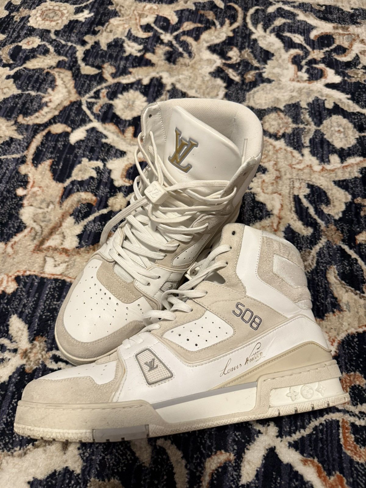 Louis Vuitton × Virgil Abloh Lv trainer Virgil era Size US 9 / EU 42 - 2 Thumbnail