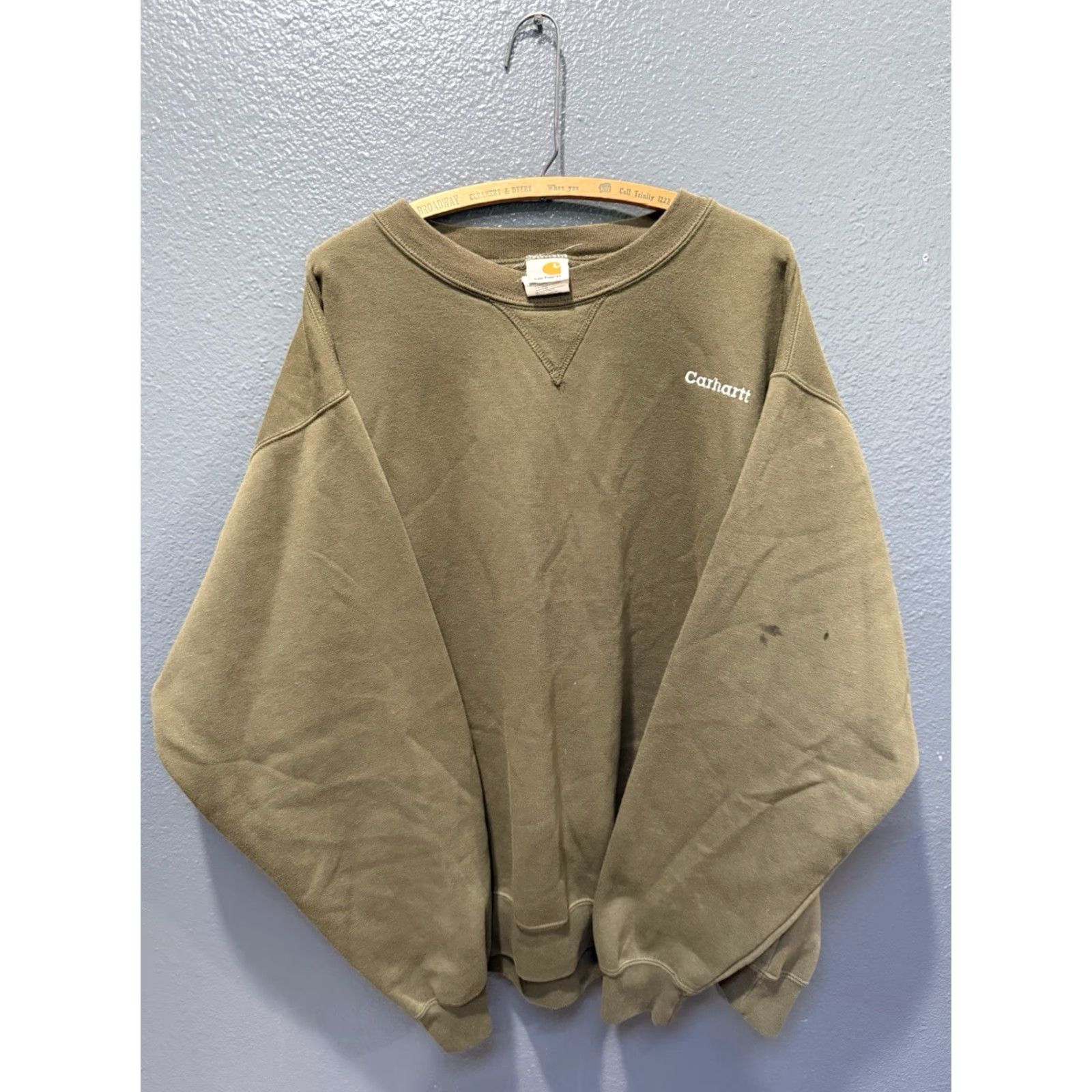 Carhartt VINTAGE Carhartt Sweatshirt 2XL Green Cotton Men’s Pullover Work Wear Chest 27in 29in Size US XXL / EU 58 / 5 - 3 Thumbnail