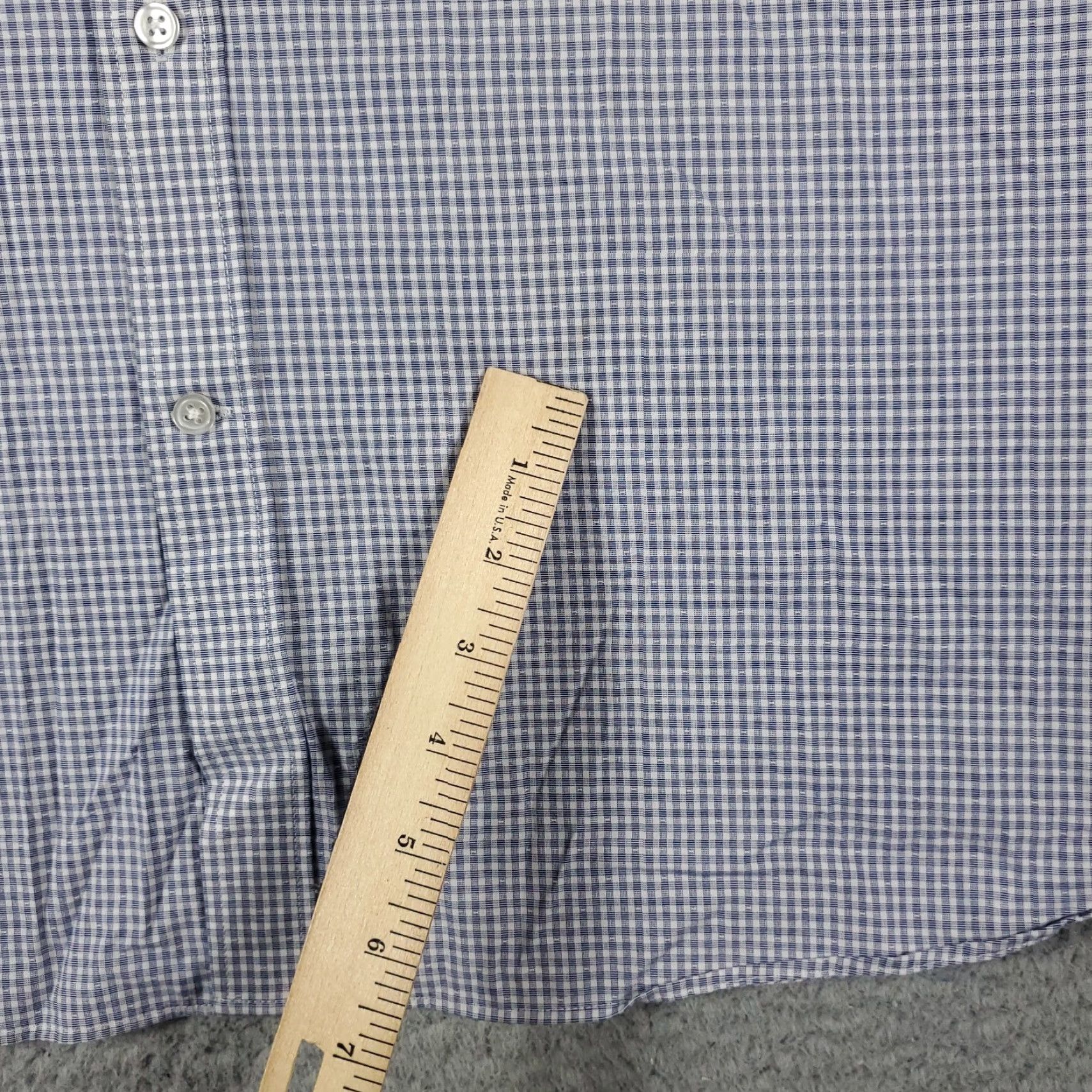 Tommy Hilfiger Tommy Hilfiger Shirt Mens 2XL Blue Plaid Button-Up Long Sleeve Casual Business Formal Workwear Size US XXL / EU 58 / 5 - 3 Thumbnail