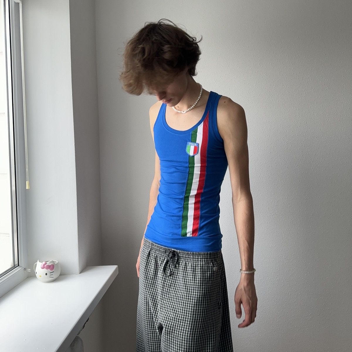 Jil Sander × Puma Y2K Italy Italia Hysteric Glamour Vibe Tank Top Brazil Spain Size S / US 4 / IT 40 - 3 Thumbnail