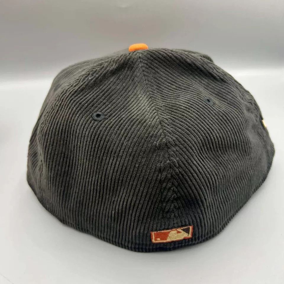 New Era Houston Astros Hat Men 7 5/8 Black Green Corduroy MLB Fitted Size ONE SIZE - 6 Thumbnail