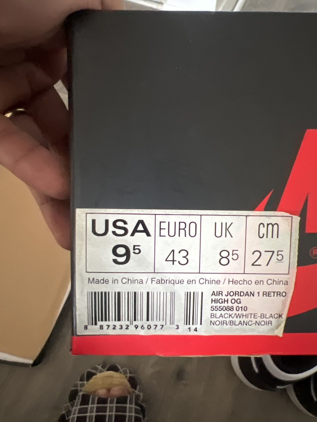 Jordan Brand × Nike Jordan 1 OG 2014 Size US 9.5 / EU 42-43 - 10 Thumbnail