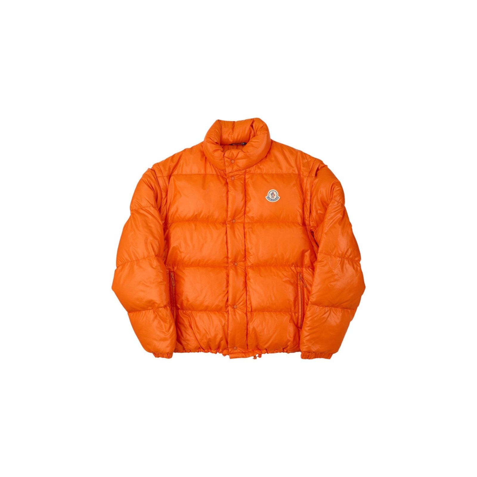Moncler Orange Removable Sleeves Down Jacket Size US L / EU 52-54 / 3 - 1 Thumbnail