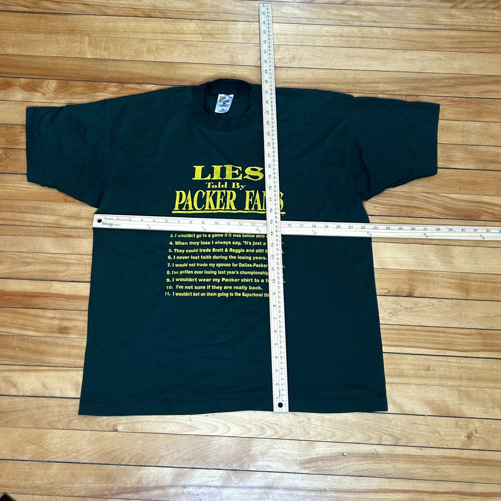 Fruit Of The Loom Vintage 90s Funny Packer T-Shirt XL Size US XL / EU 56 / 4 - 4 Thumbnail