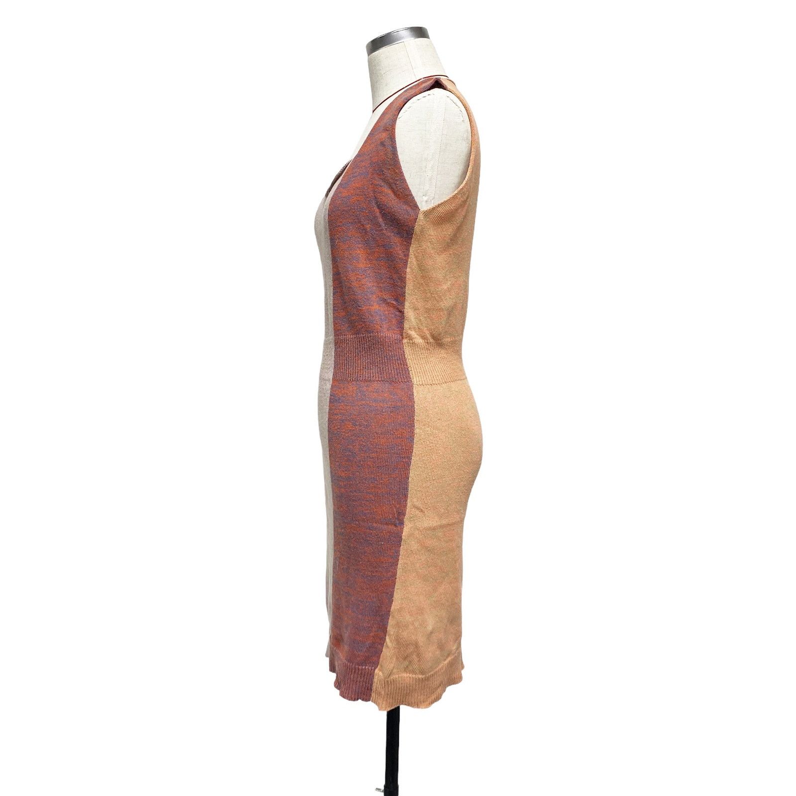 Other Anntian Patchwork Knit Stretch Sleeveless Dress Size S / US 4 / IT 40 - 4 Thumbnail