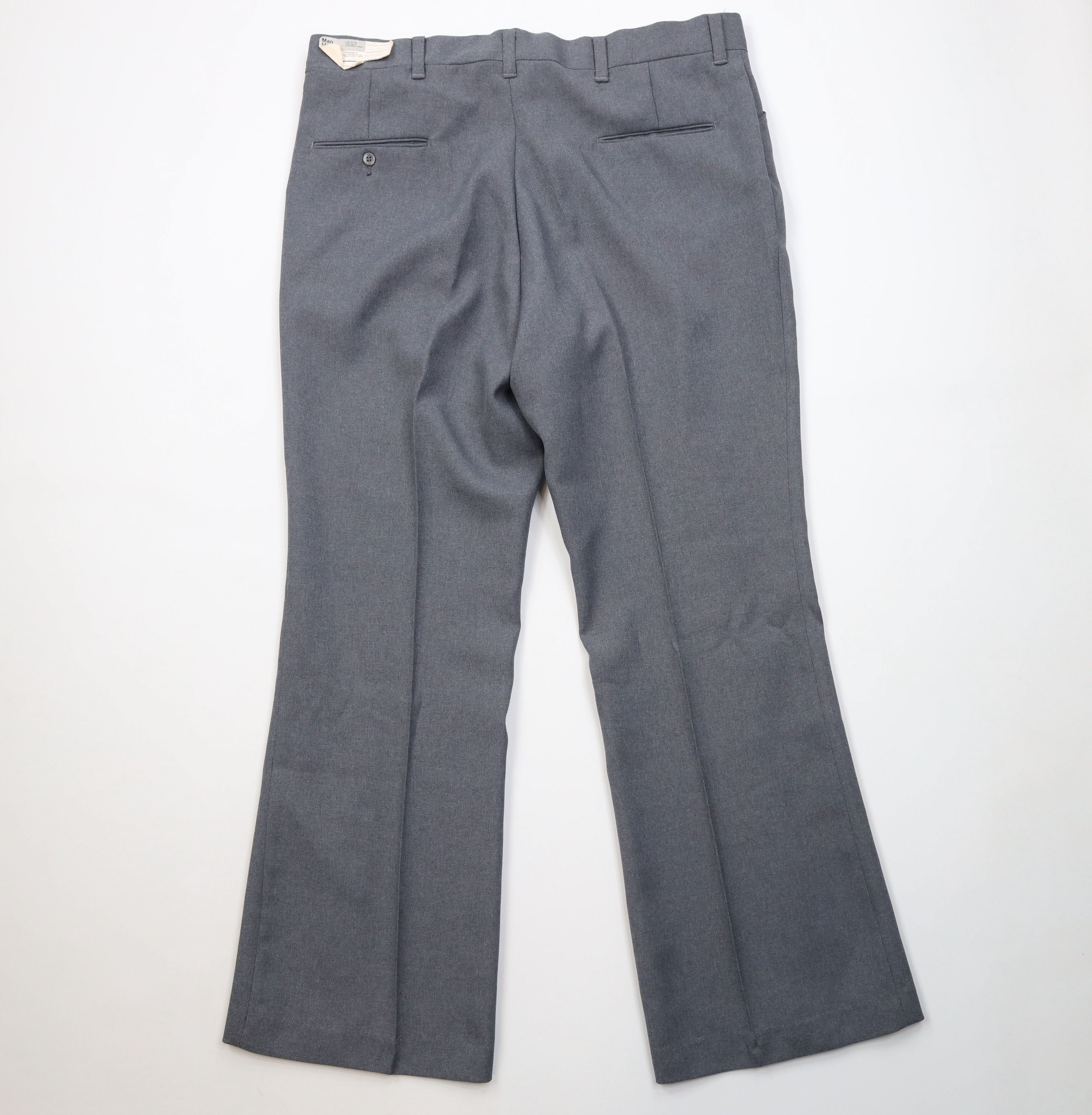 Vintage Deadstock Vintage 70s Streetwear Bell Bottoms Pants Gray USA Size US 40 / EU 56 - 10 Thumbnail