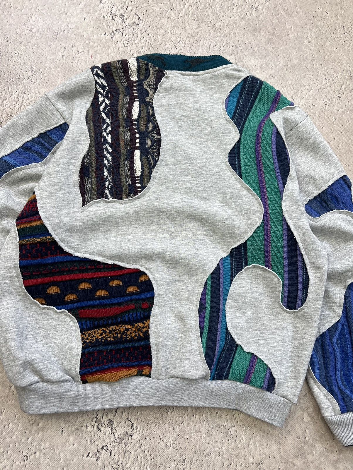 Coogi × Nike Vintage Sashiko Coogi Custom Nike BIG Swoosh Hoodie Size US S / EU 44-46 / 1 - 11 Thumbnail