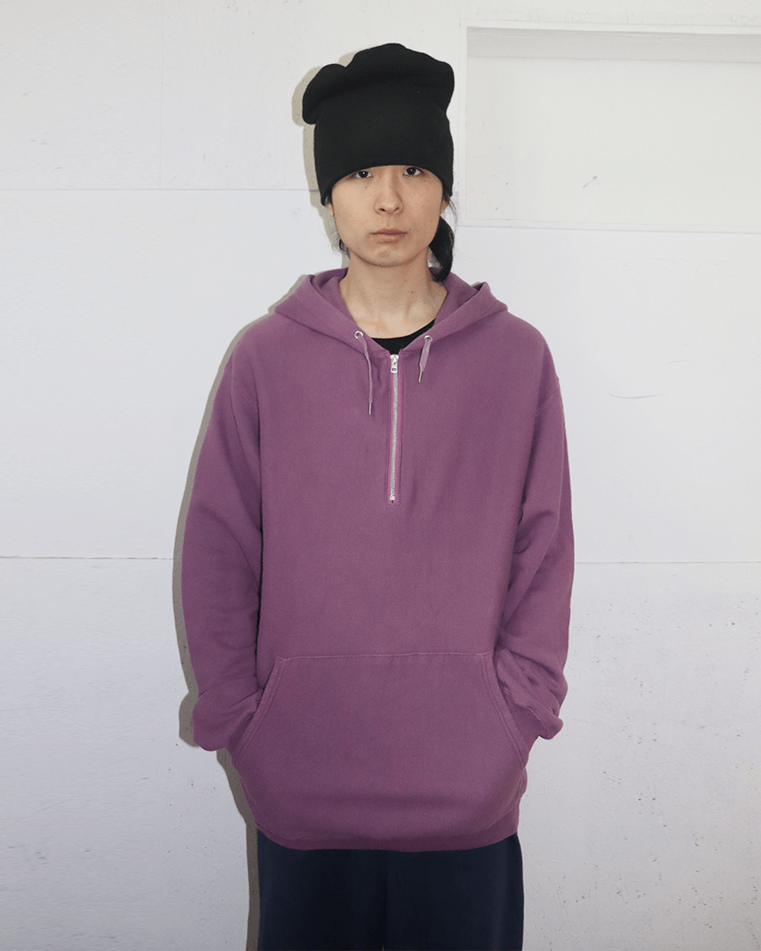 VAINL ARCHIVE Vainl Archive SS19 HAMPTON-INN Half Zip-Up Hoodie Size US M / EU 48-50 / 2 - 3 Thumbnail