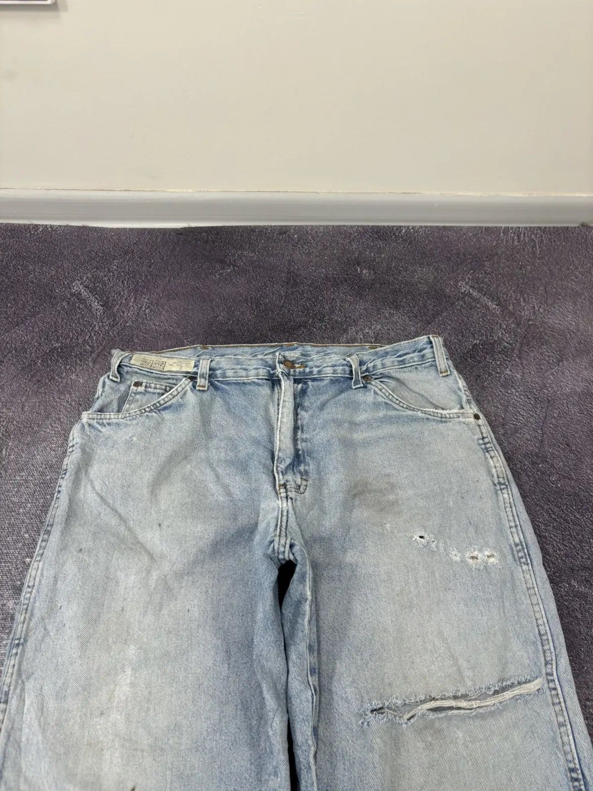 Dickies × Vintage Vintage Dickies Faded Washed Blue American Hype Baggy Jeans Size US 38 / EU 54 - 9 Thumbnail