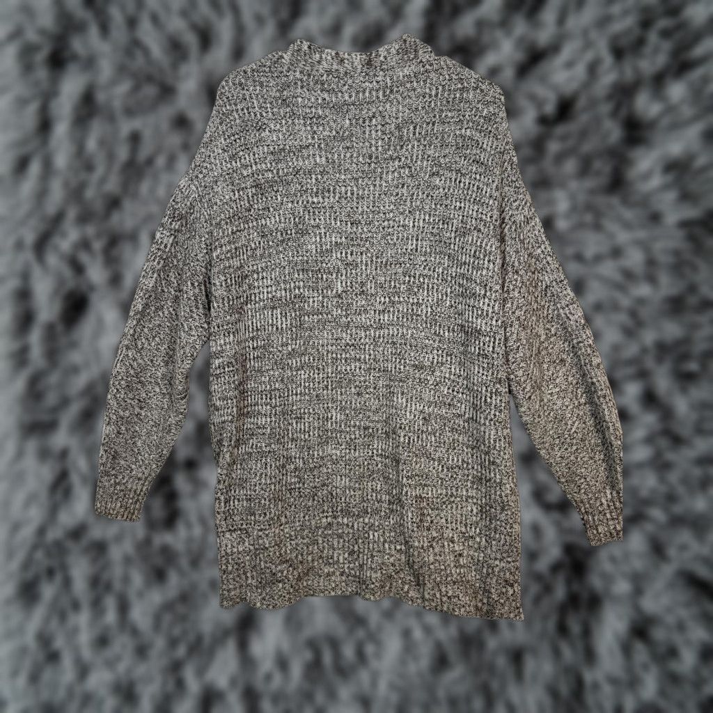 Vintage A New Day Cardigan Sweater Women’s S Long Waisted Open Front Knit V-Neck Raglan Sleeve Brown Size S / US 4 / IT 40 - 1 Thumbnail