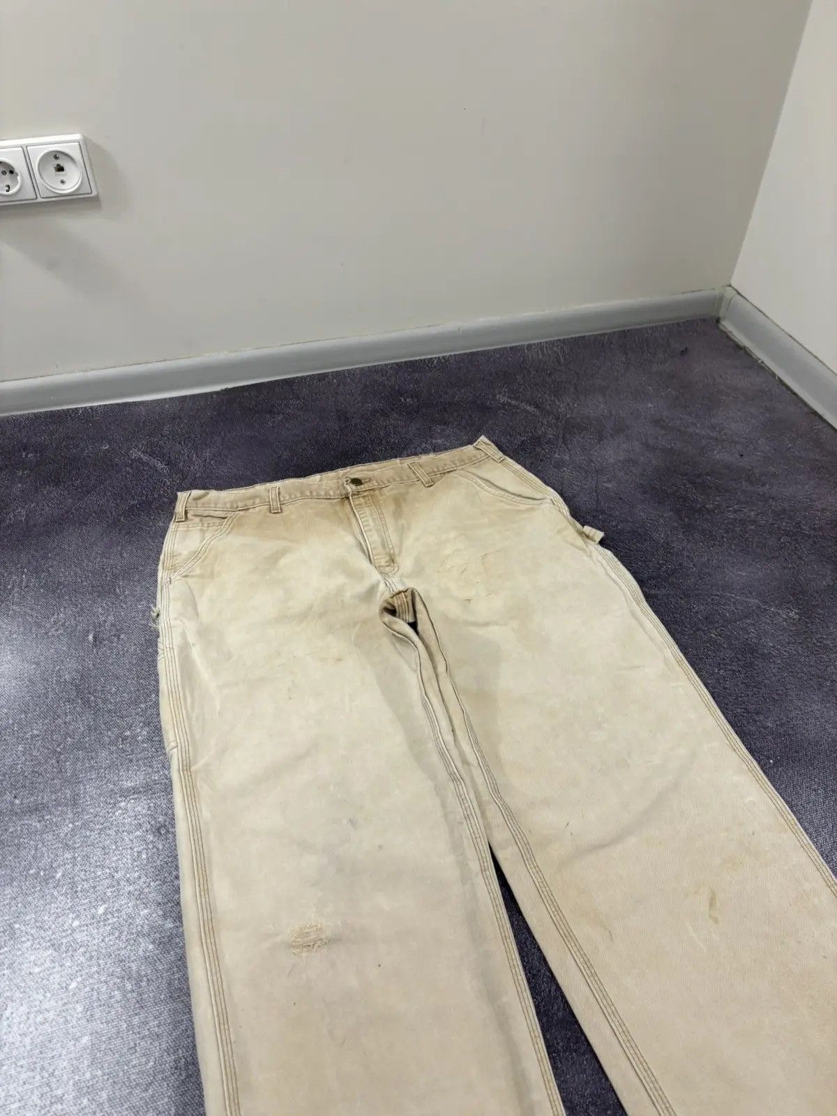 Carhartt × Vintage Vintage 90s Carhartt American Faded Hype Skate Baggy Pants Size US 38 / EU 54 - 8 Thumbnail