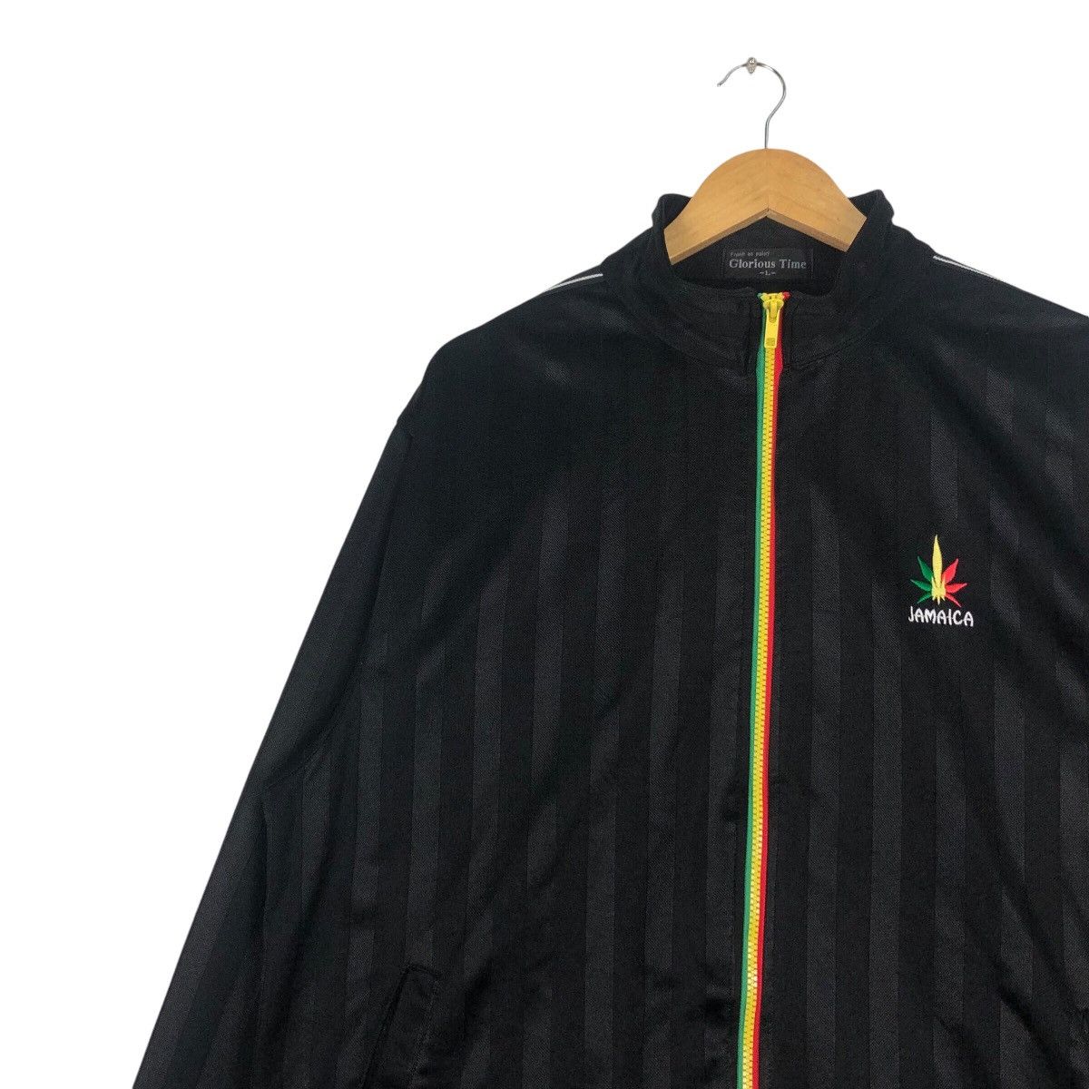 Japanese Brand × Vintage Vintage Jamaica Sweater Stripe Black Bob Marley L #A1 Size US L / EU 52-54 / 3 - 6 Thumbnail