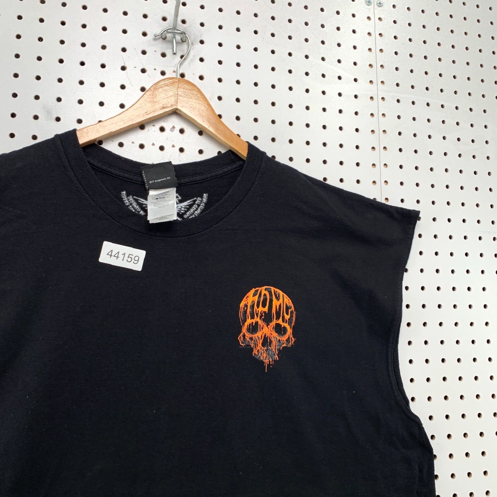 Harley Davidson Harley-Davidson Sleeveless Shirt Mens 4XL Black Skull Flame Motorcycle Tee Size US XXL / EU 58 / 5 - 2 Thumbnail