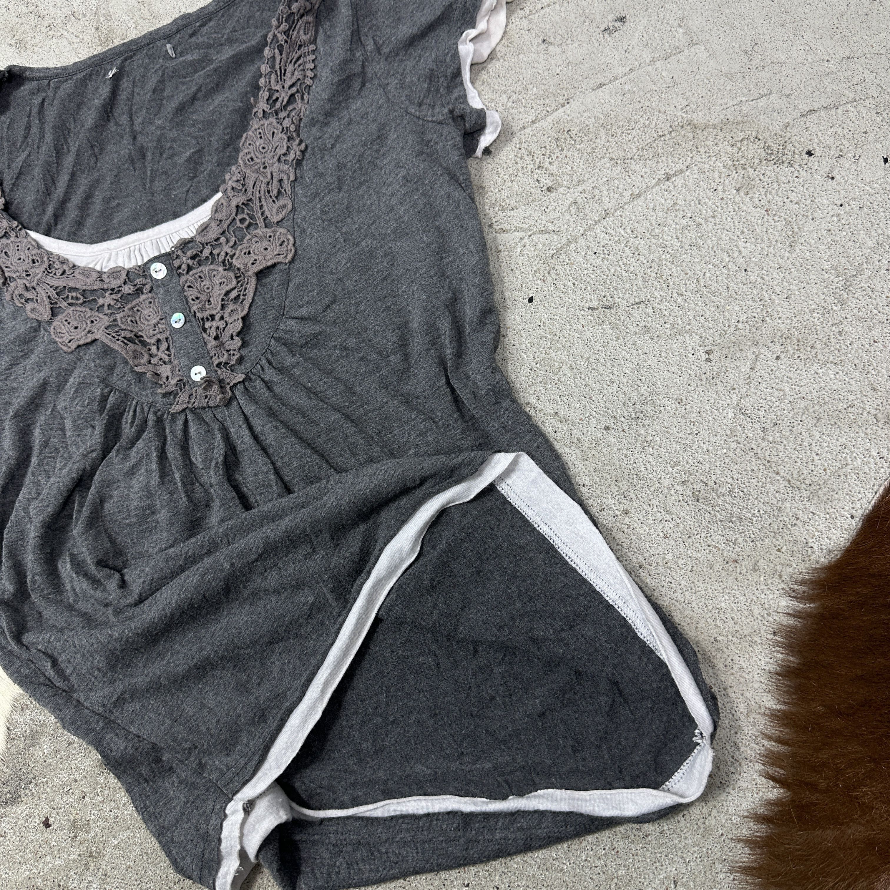 Vintage Vintage Coquette Grunge Lace Top Y2K Size S / US 4 / IT 40 - 3 Thumbnail