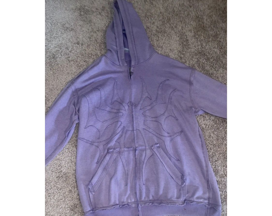 Other Purple Pholoh PhantomTroupe Distressed Zip Up Spider Hoodie Size US XXL / EU 58 / 5 - 2 Thumbnail
