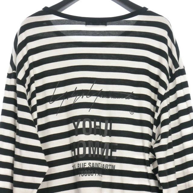 Yohji Yamamoto YOHJI YAMAMOTO POUR HOMME 17AW T-shirt Border cut and sew Size US L / EU 52-54 / 3 - 4 Thumbnail