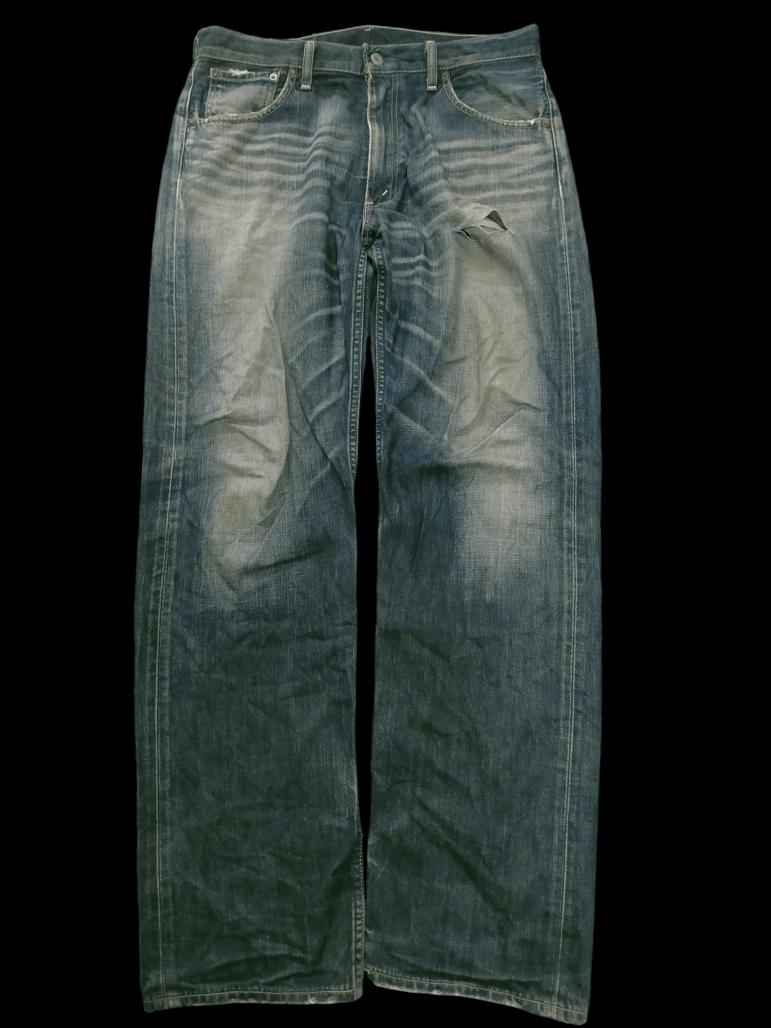 Levi's 🔥 Vintage 🔥 Levis 503 Mudwash Distressed Loose Fit Jeans Size US 34 / EU 50 - 1 Thumbnail