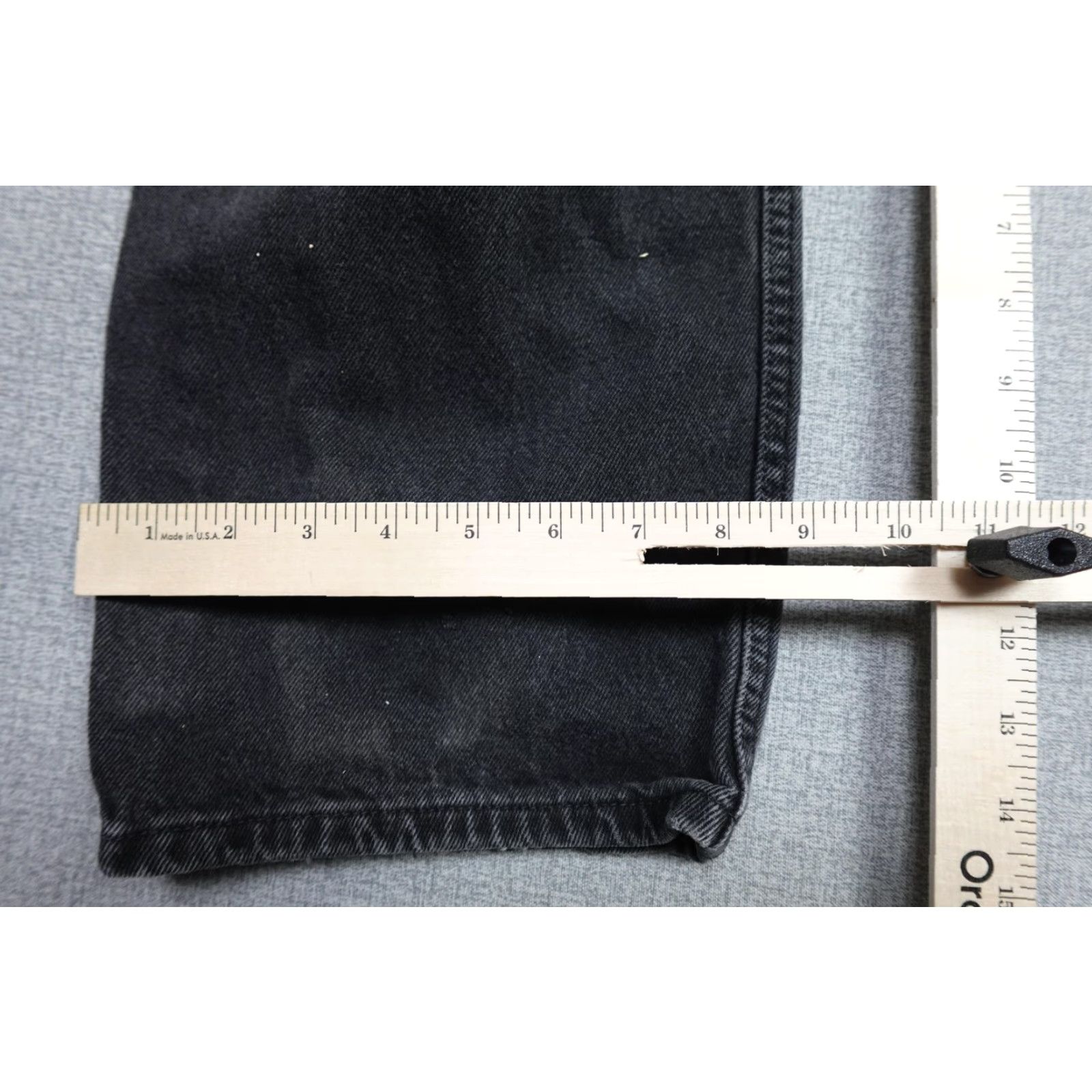 Levi's Levi's 550 Relaxed Fit Jeans Mens 38x34 Charcoal Gray Wash Denim Western Wide Leg Tapered Pocket Zipper Casual Pants 5-Pocket Design Size US 38 / EU 54 - 6 Thumbnail