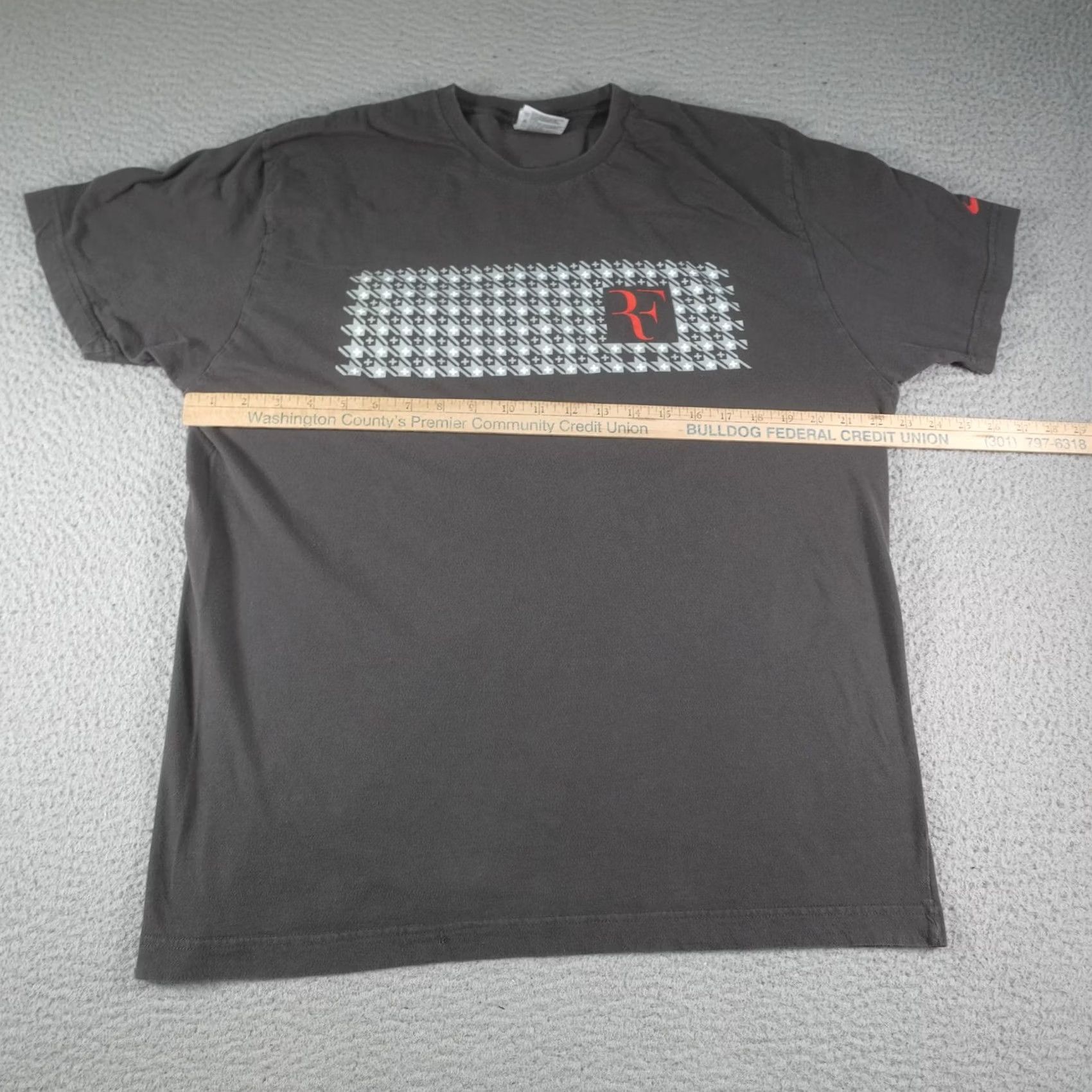 Nike Vintage Nike Roger Federer Shirt Mens XL Gray RF Logo Tennis NYC08 US Open Y2K Size US XL / EU 56 / 4 - 6 Thumbnail