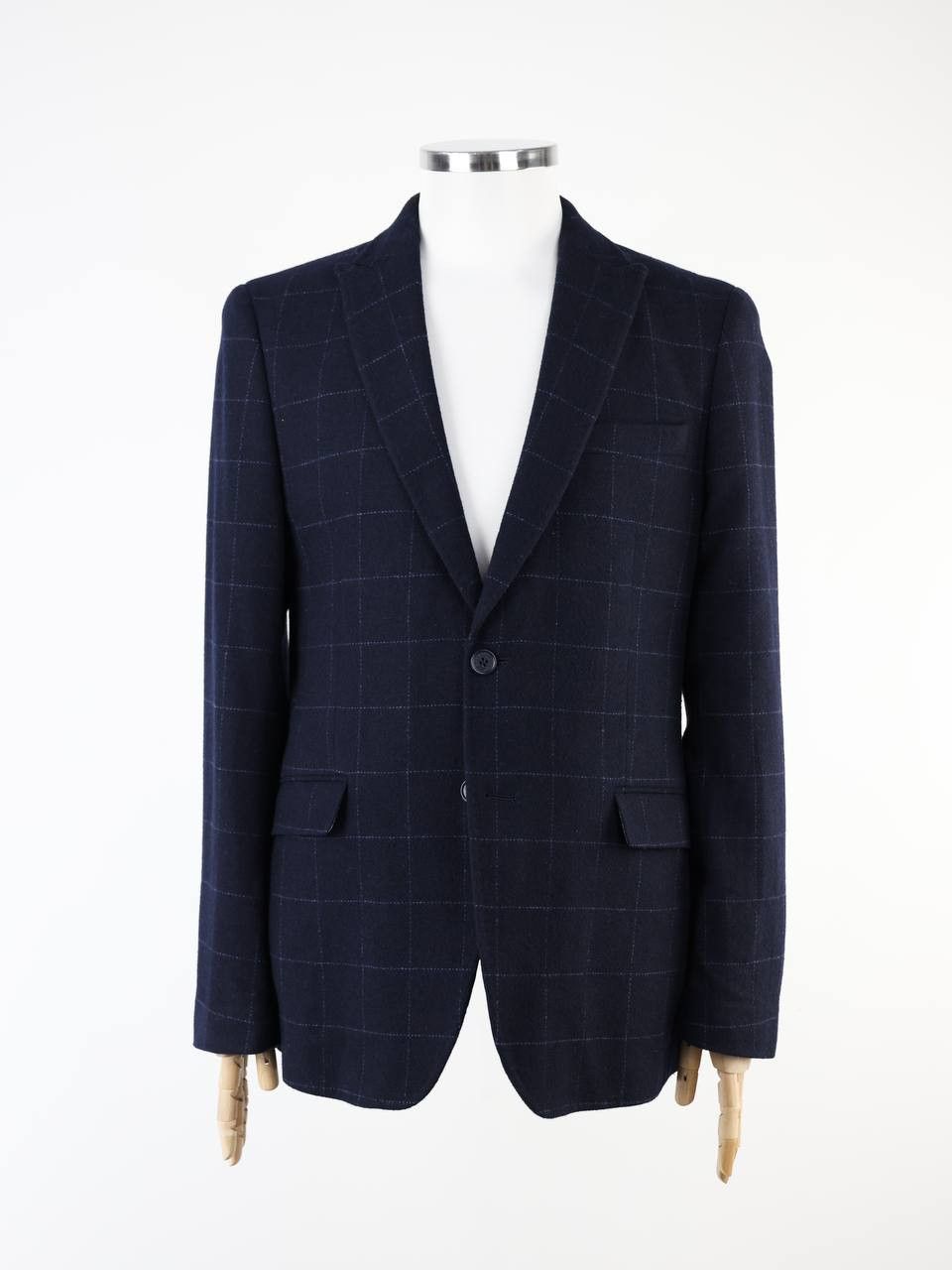 GIANNI FERAUD Checked wool blazer jacket
