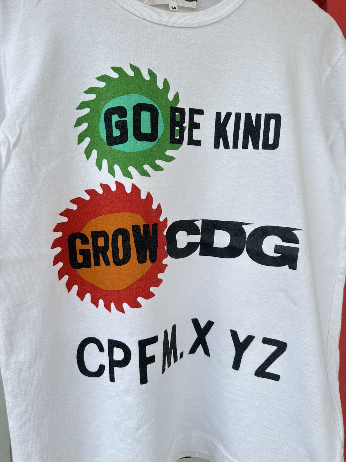 Cactus Plant Flea Market × Comme des Garcons CDG X CPFM “Go Be Kind Grow CDG” Tee Size US M / EU 48-50 / 2 - 2 Thumbnail