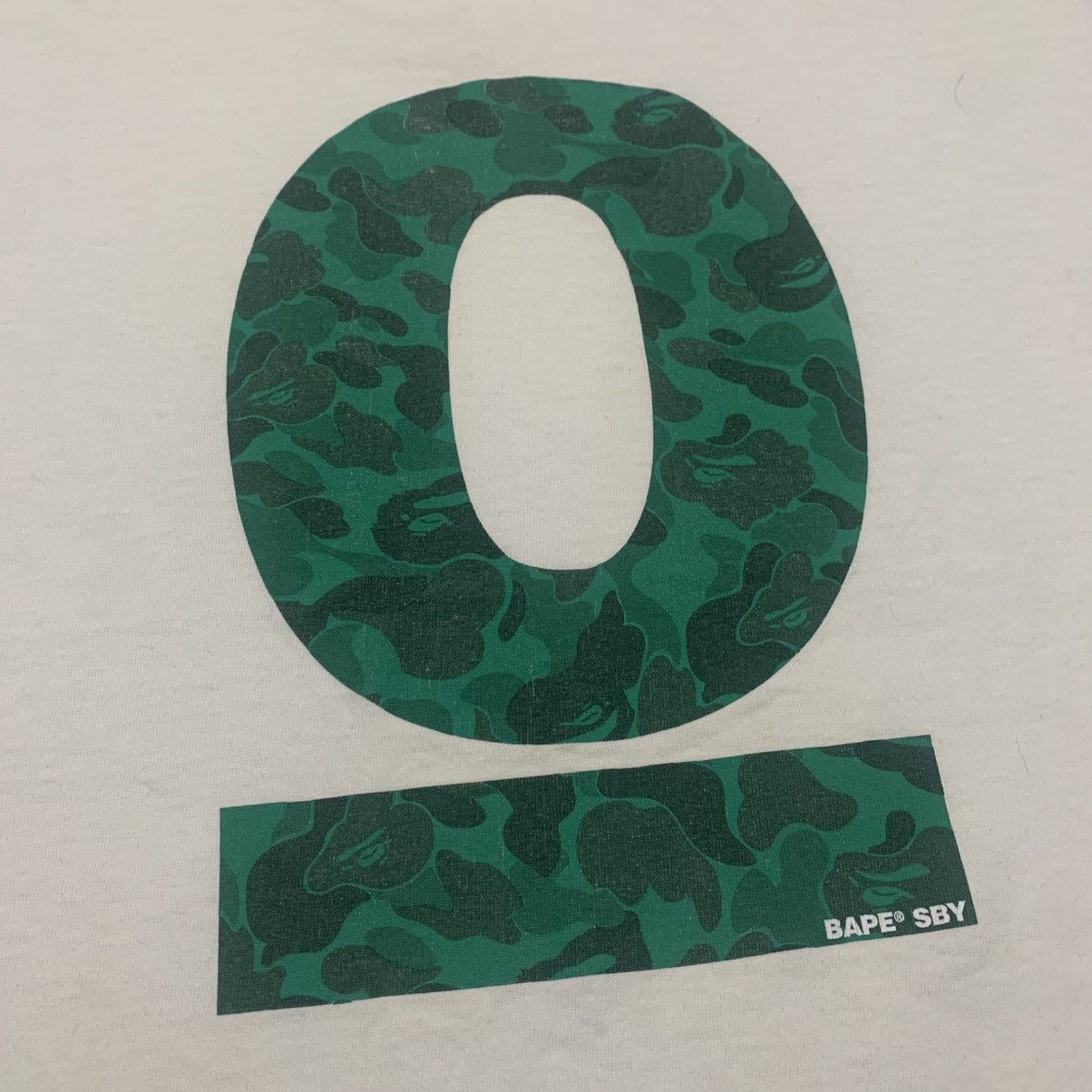 Bape Bape Medium 0 Anniversary Shibuya Store Camo White Tee Size US M / EU 48-50 / 2 - 3 Thumbnail