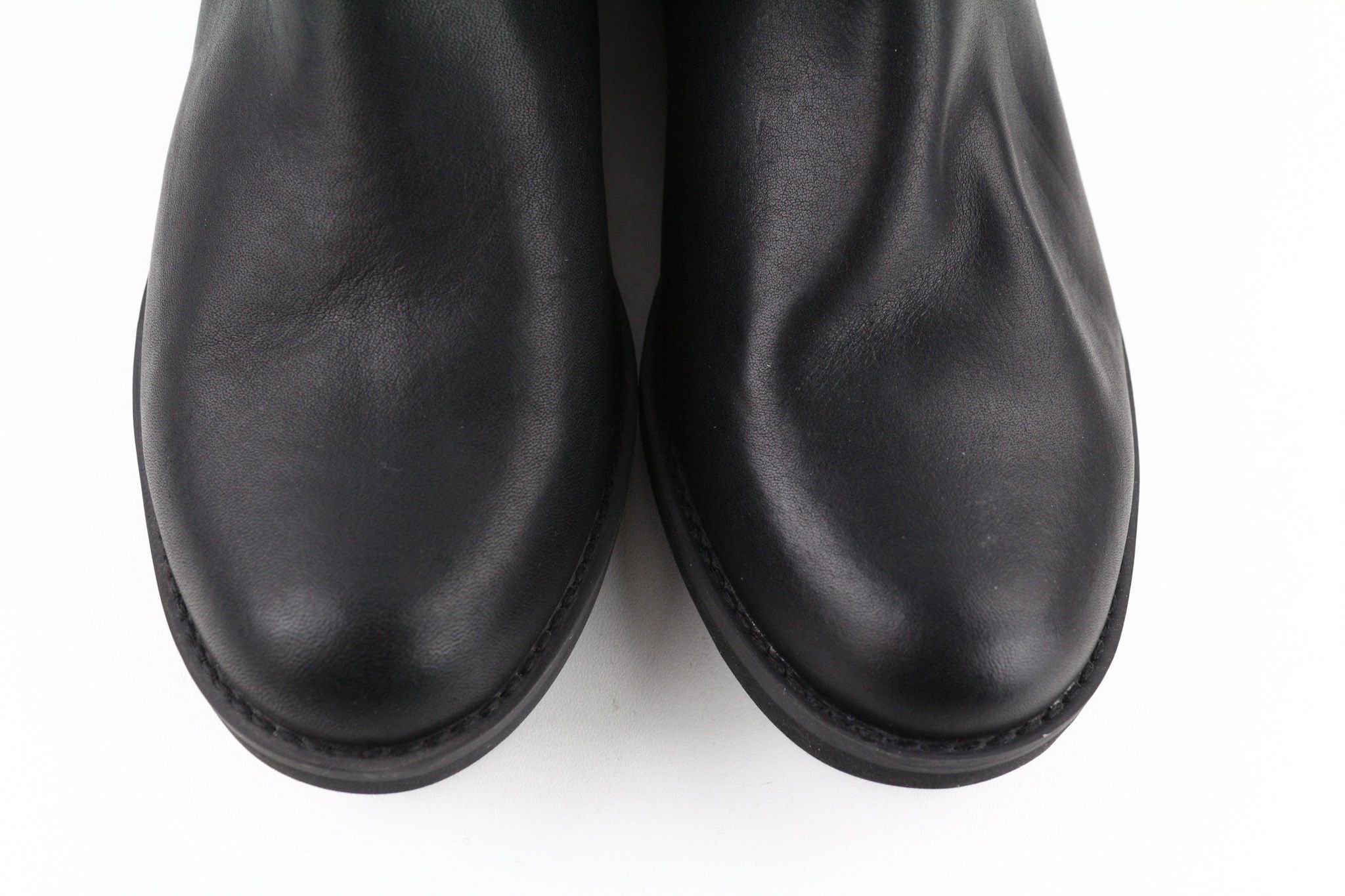 Timberland A1KHL UK5 Black Pull Tab Leather Mid Top Boots 79955 Size US 5.5 / IT 35.5 - 4 Thumbnail