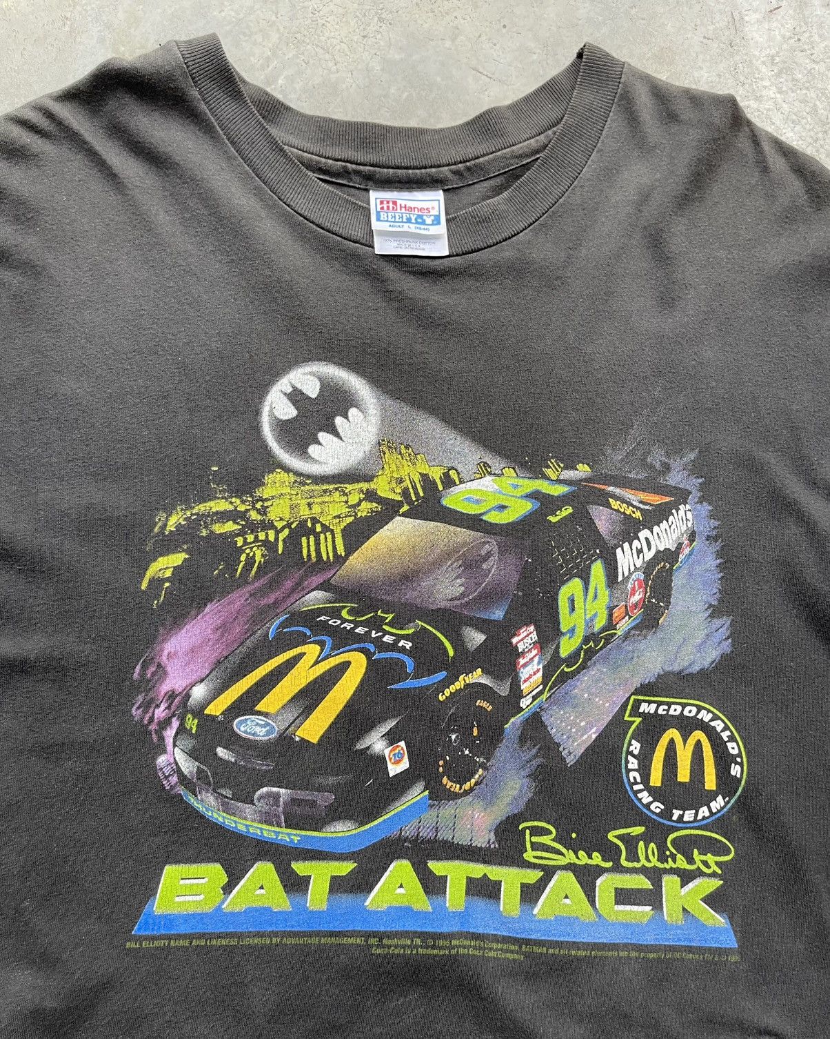DC Comics × NASCAR × Vintage Vintage Nascar 1995 Bill Elliott/Batman/McDonald’s Size US L / EU 52-54 / 3 - 2 Thumbnail
