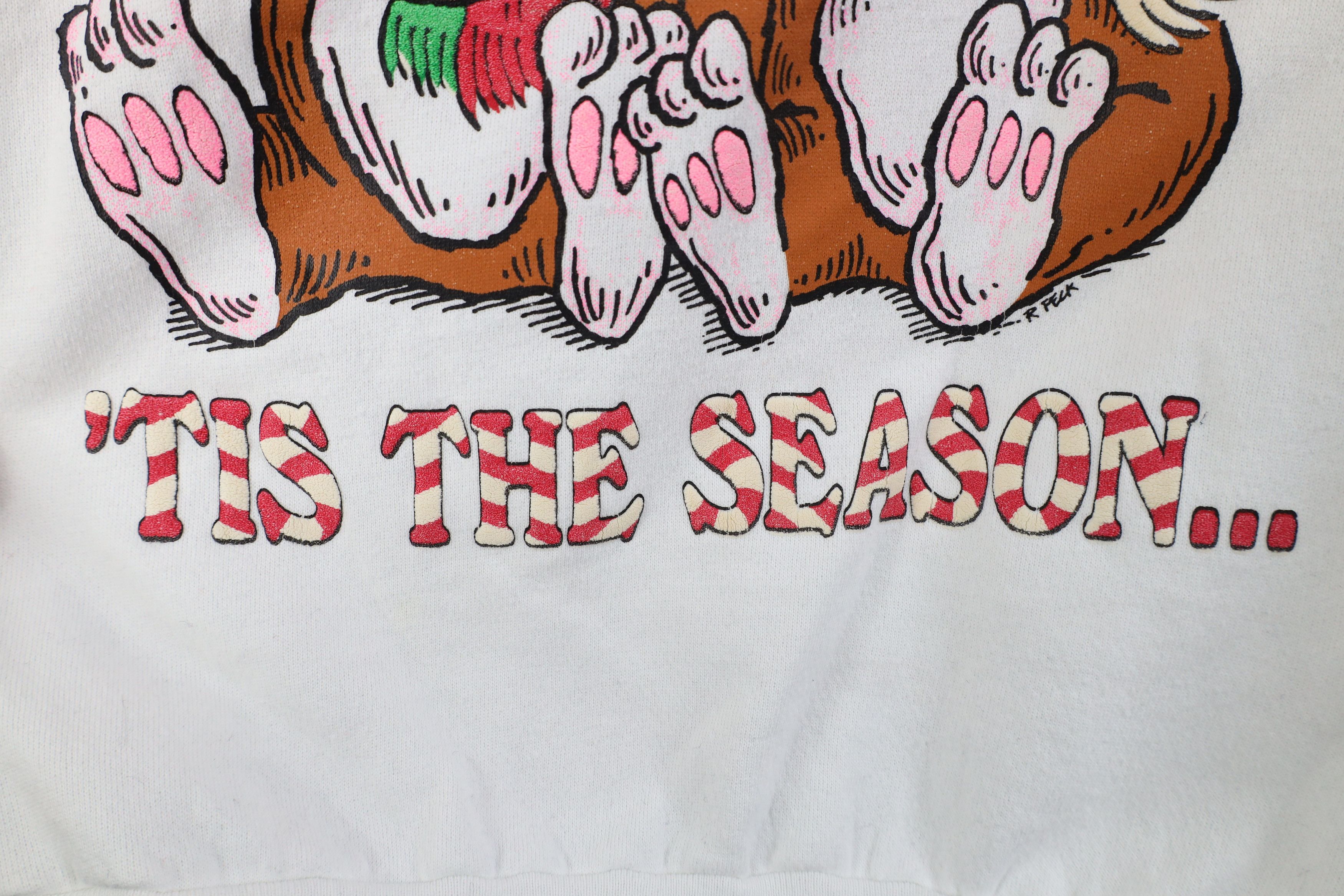 Vintage Vintage 90s Streetwear Christmas Snow Bunny Heart Sweatshirt Size L / US 10 / IT 46 - 5 Thumbnail