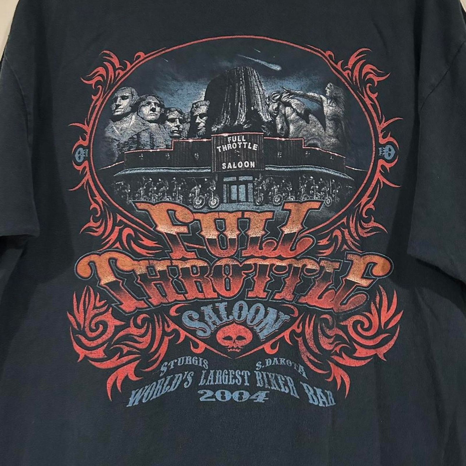 Anvil Vintage 2004 Sturgis Full Throttle Saloon South Dakota Shirt Size US L / EU 52-54 / 3 - 3 Thumbnail