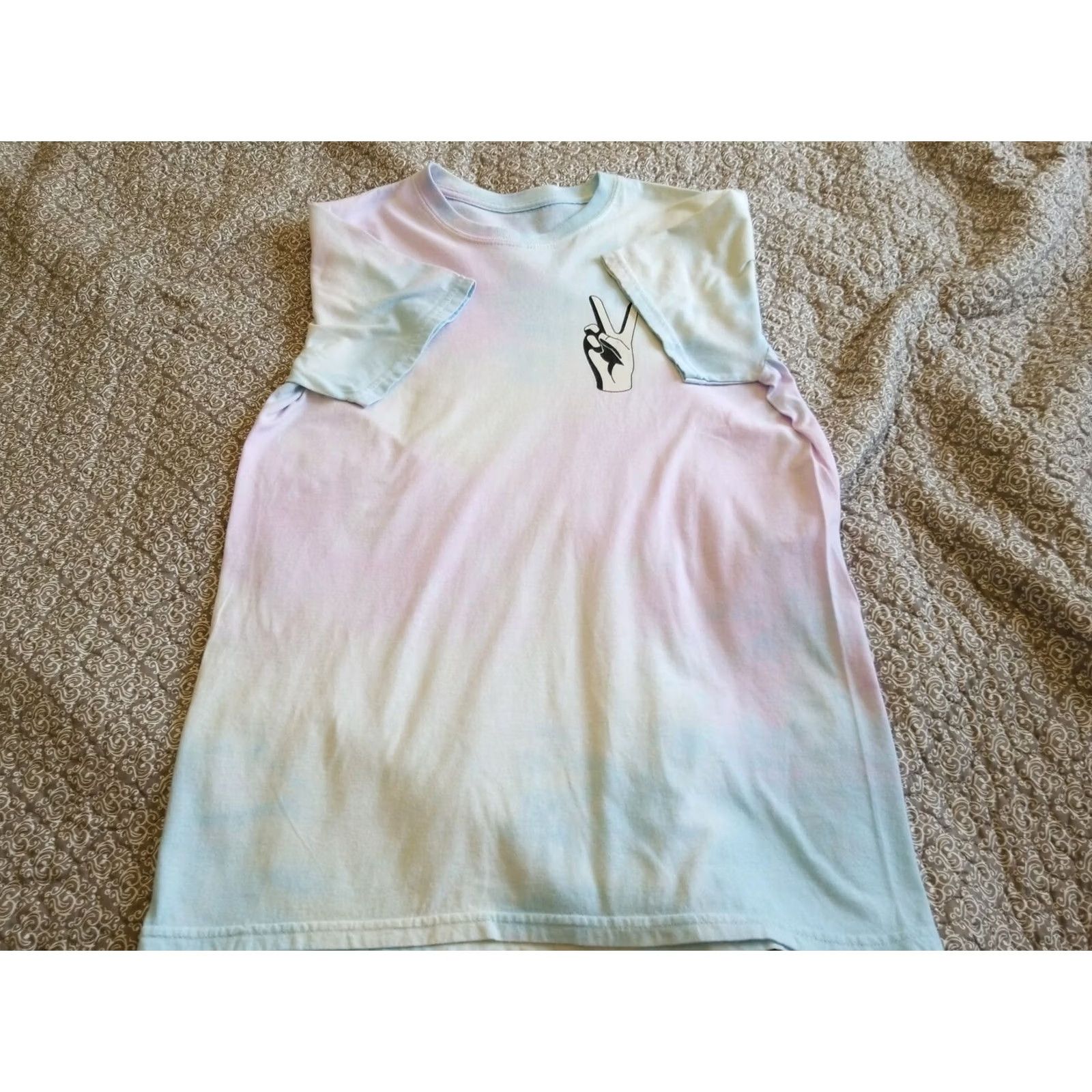 Vintage Two Fly Peace Tie-Dye Short Sleeve T-Shirt SZ S Size US S / EU 44-46 / 1 - 6 Thumbnail