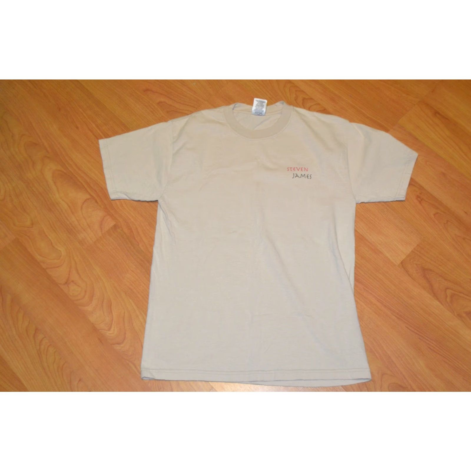 Jerzees Steven James Worship Artist T Shirt Medium Jerzees 100% Cotton Graphic Tee Beige Mens M Size US M / EU 48-50 / 2 - 2 Thumbnail