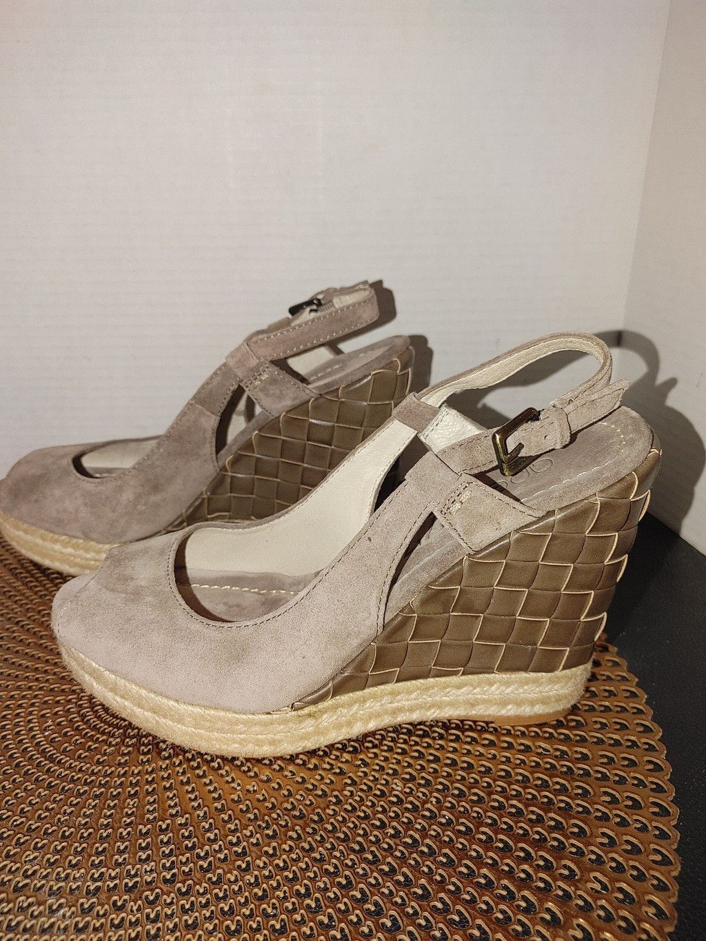 Apepazza Carmela Suede Wedges Size 9