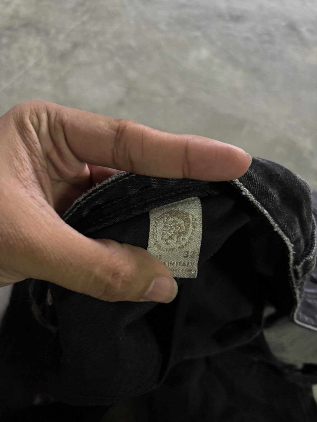 Diesel 2000s Diesel industry opium black jeans claw washed faded Size US 34 / EU 50 - 6 Thumbnail