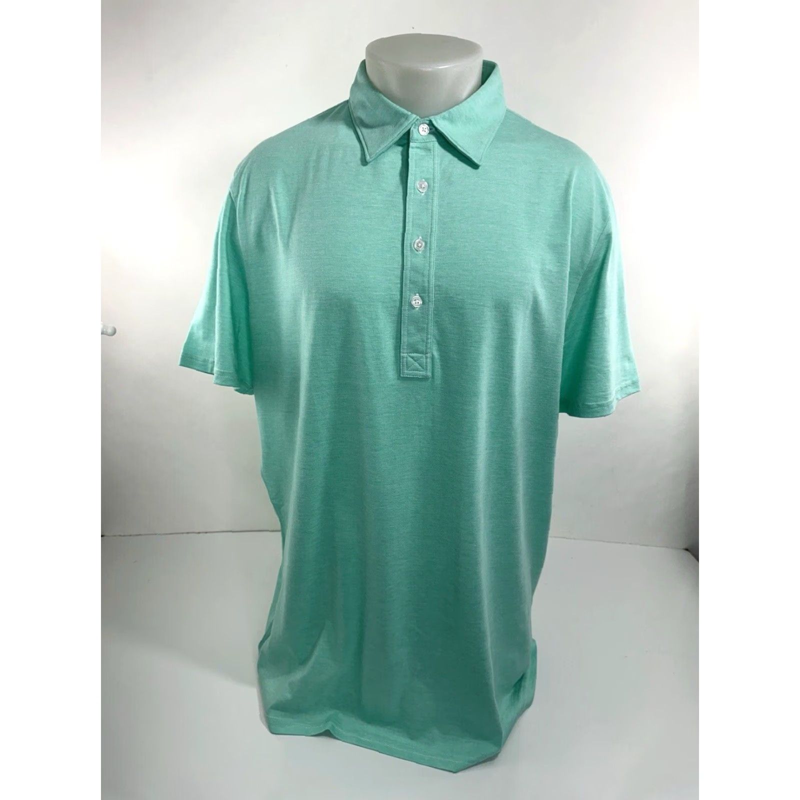 Vintage Criquet Austin - NEW w/o TAG Mens XXL Golf Polo Shirt Shirt Mens 2XL Light Green Golf CQ52M Size US XXL / EU 58 / 5 - 2 Thumbnail