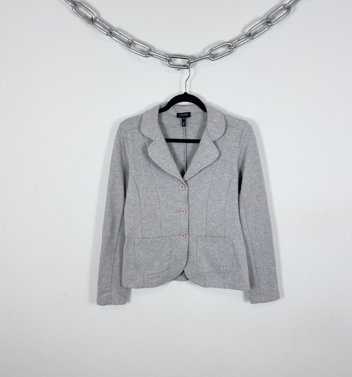 Escada Sport Escada Sport Women’s Grey 3-Buttons Blazer Jacket Size S / US 4 / IT 40 - 1 Thumbnail