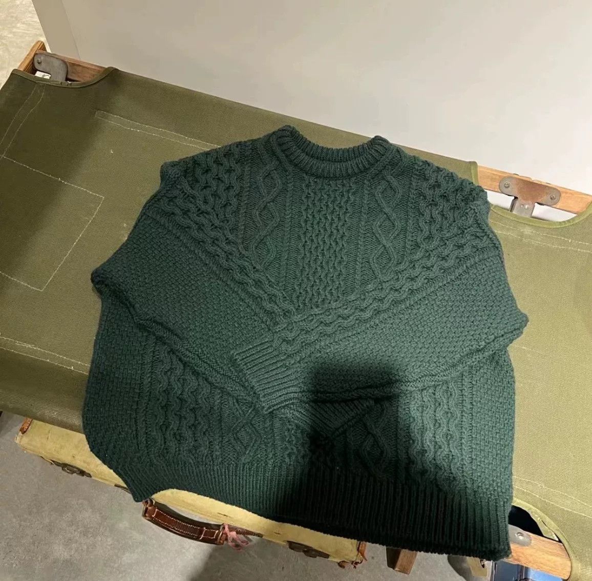 Visvim Visvim 21AW AMPLUS CREW KNIT Green Size US S / EU 44-46 / 1 - 1 Thumbnail