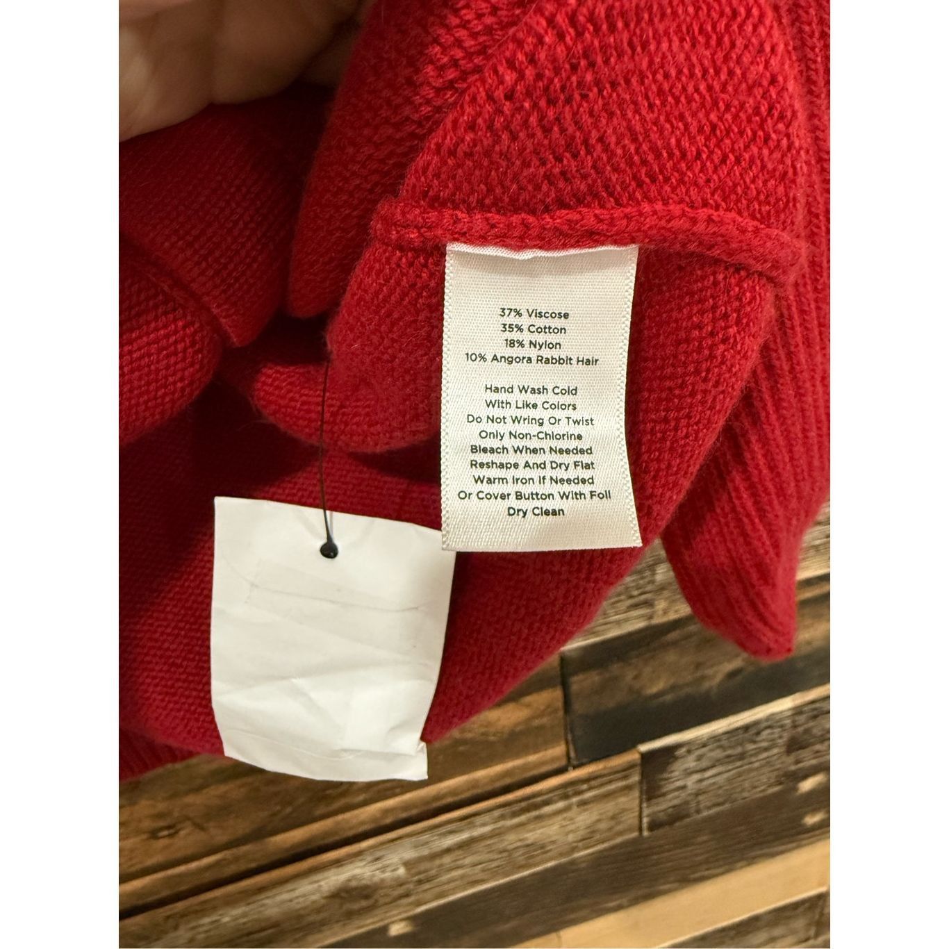 Other Talbots NWT Red Button Down Sweater Cardigan 3/4 Puffy Sleev Size S / US 4 / IT 40 - 4 Thumbnail