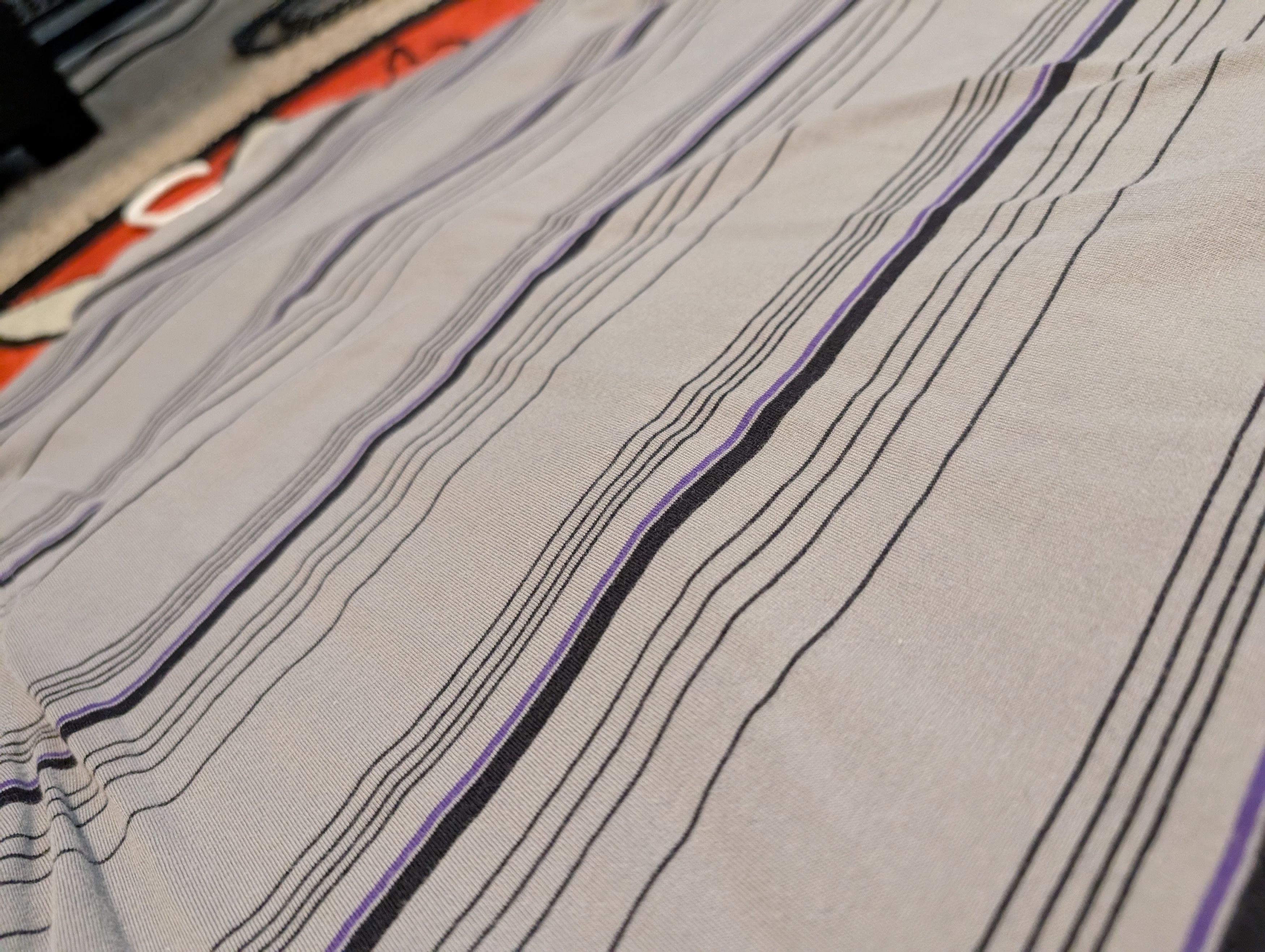 Apt. 9 Gray Purple Stripe Polo Size US M / EU 48-50 / 2 - 5 Thumbnail