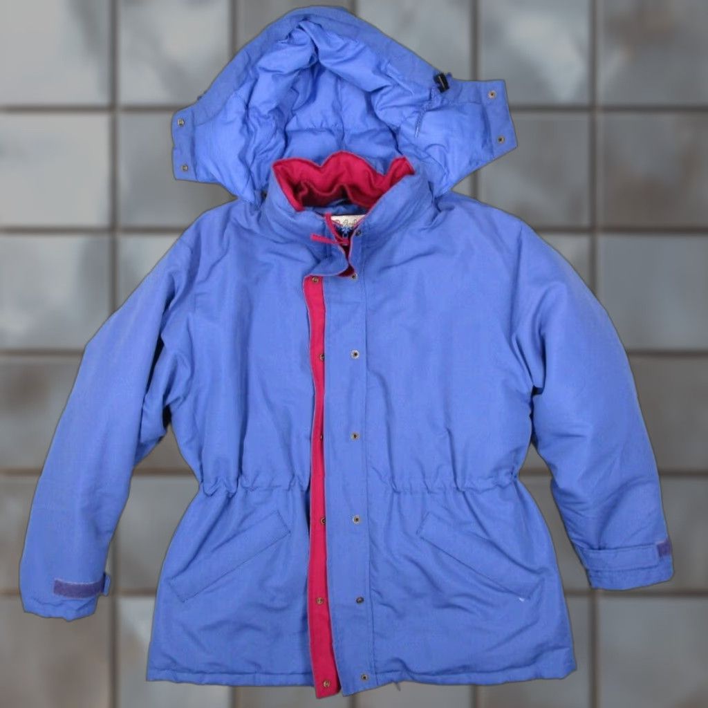 Vintage VINTAGE Cabelas Jacket Women Extra Large Blue Goose Down Full Zip Hood Y2K Size XL / US 12-14 / IT 48-50 - 1 Thumbnail