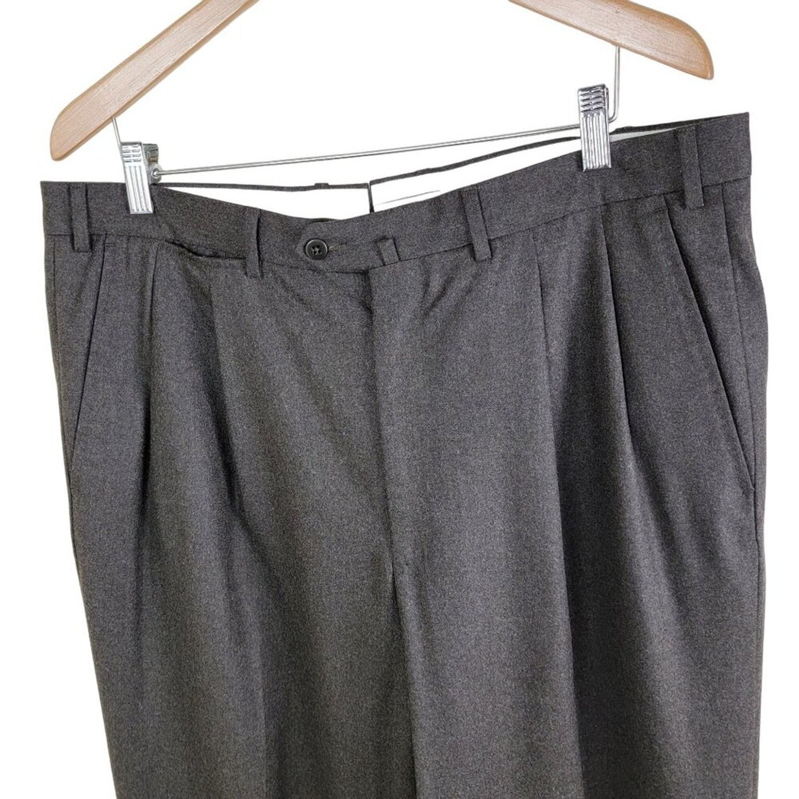 Ermenegildo Zegna Ermenegildo Zegna Tweed Wool Trouser Pants Mens 38R 75L102 Size US 38 / EU 54 - 3 Thumbnail