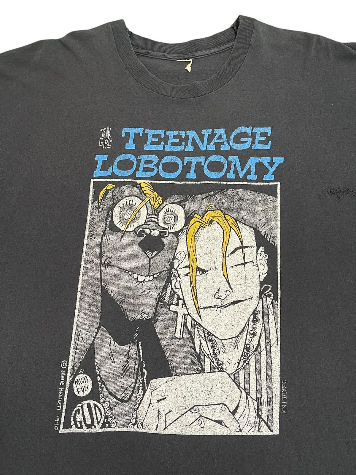 Vintage 90s Vintage Rare Tank Girl Teenage Lobotomy Movie T-shirt Size US L / EU 52-54 / 3 - 2 Thumbnail