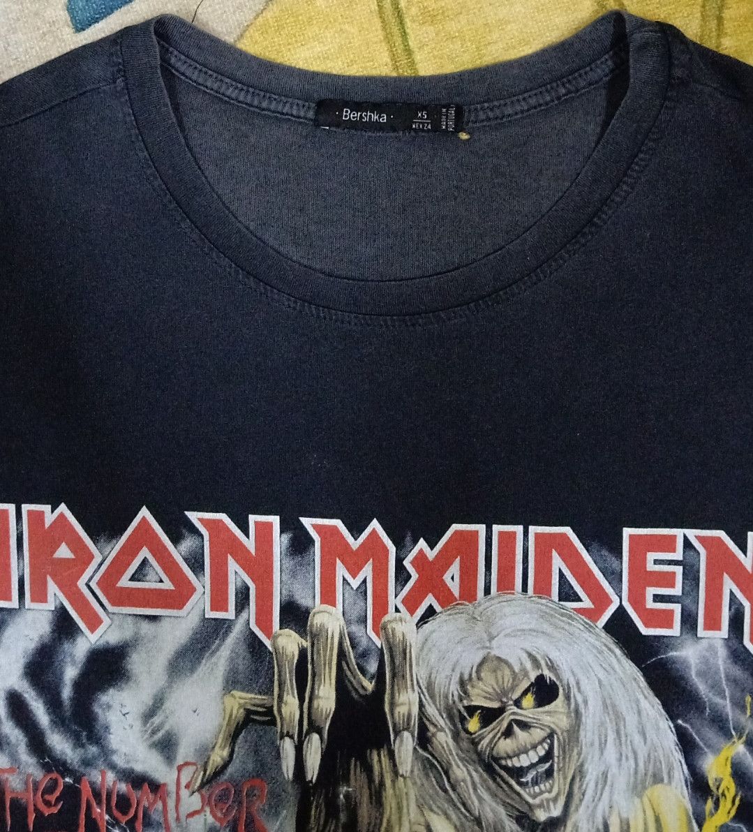 Band Tees × Bershka × Iron Maiden Bershka x Iron Maiden The Number of The Beast T-shirt Size S / US 4 / IT 40 - 9 Thumbnail