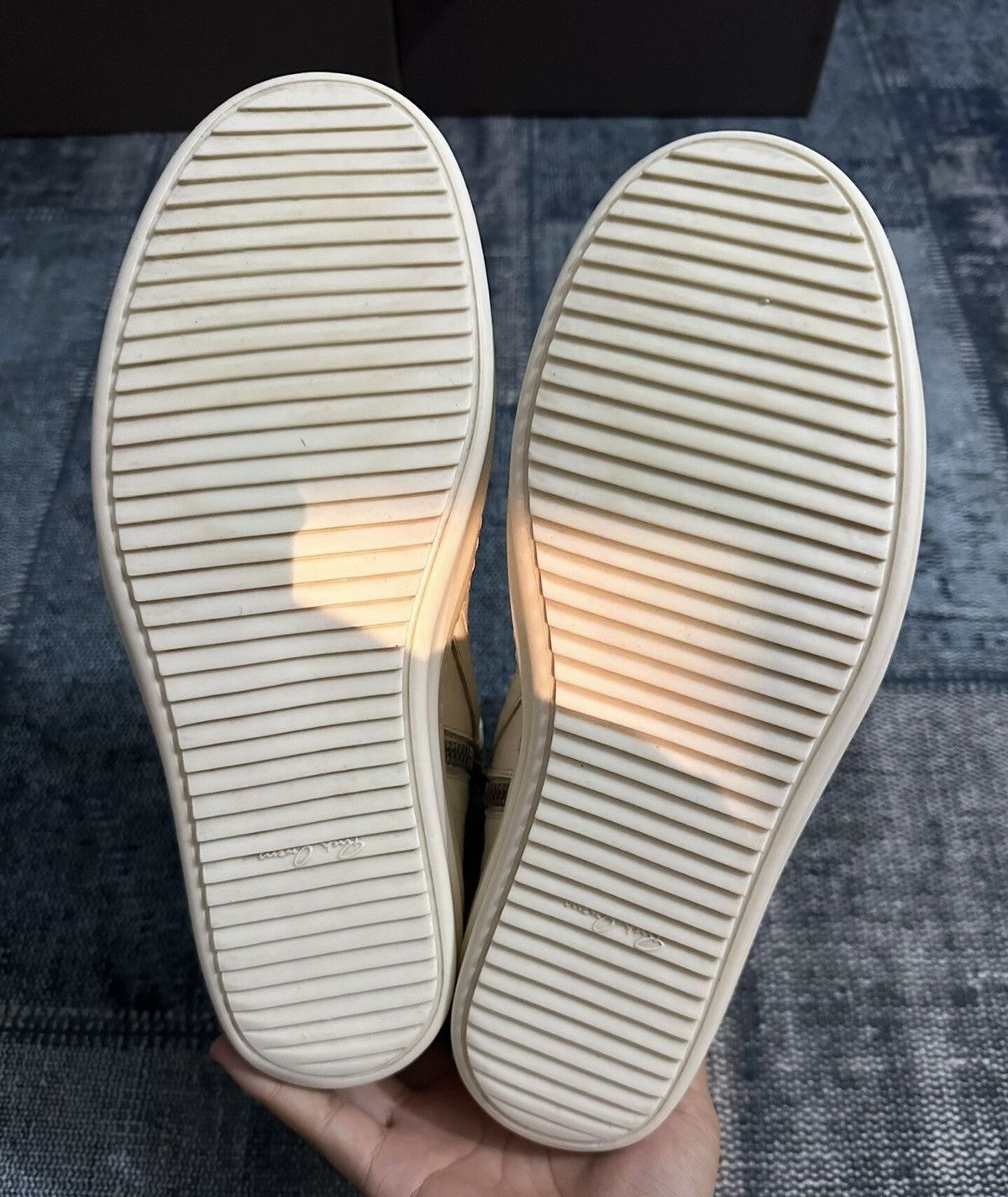 Rick Owens Rick Owens mainline, thick laces, inverted triangle Size US 10 / EU 43 - 7 Thumbnail