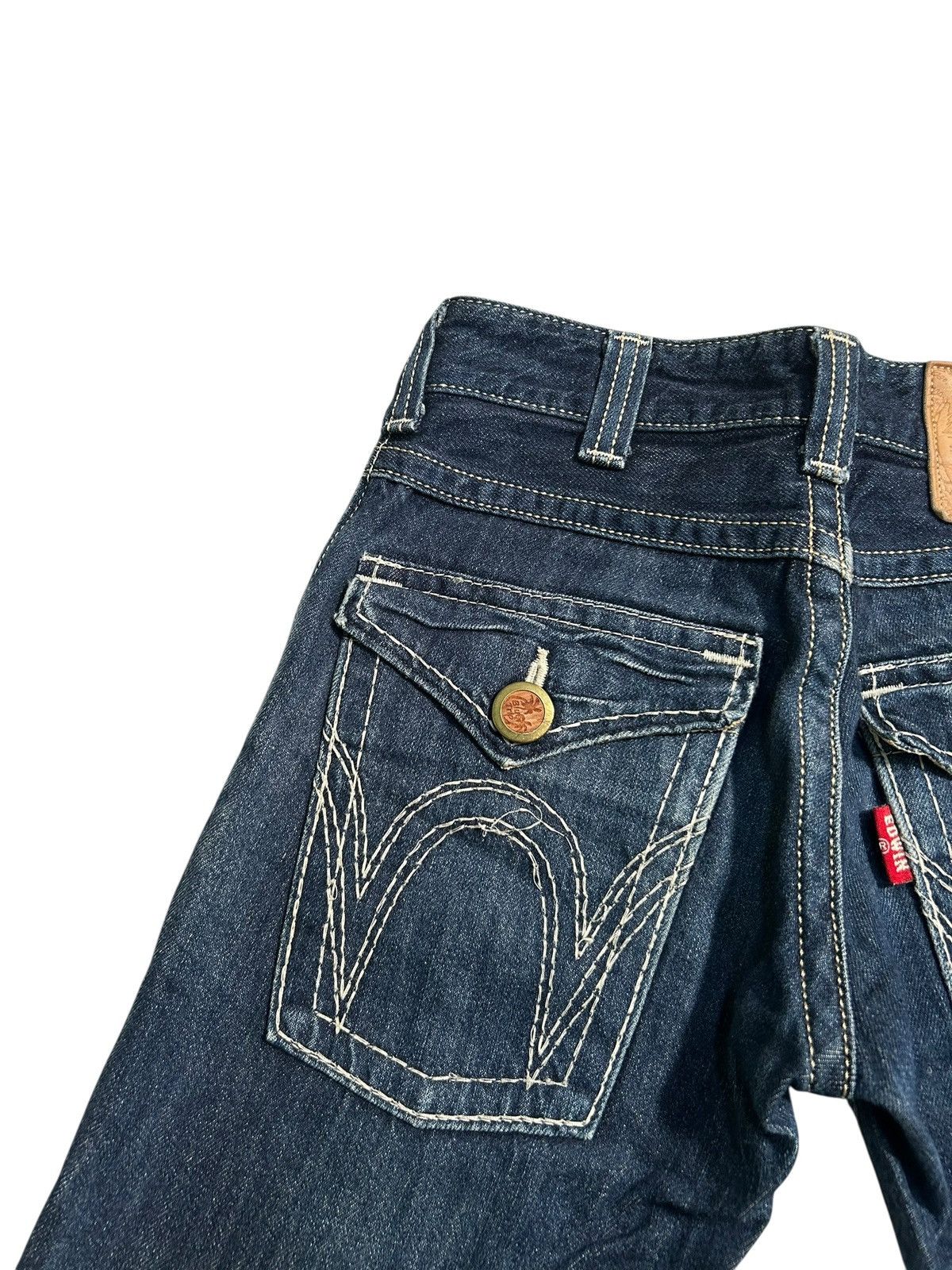 Edwin × Kapital × Vintage FLARE 🔥 EDWIN BT5012 DISTRESSED JAPANESE PUNK DENIM JEANS Size US 28 / EU 44 - 11 Thumbnail